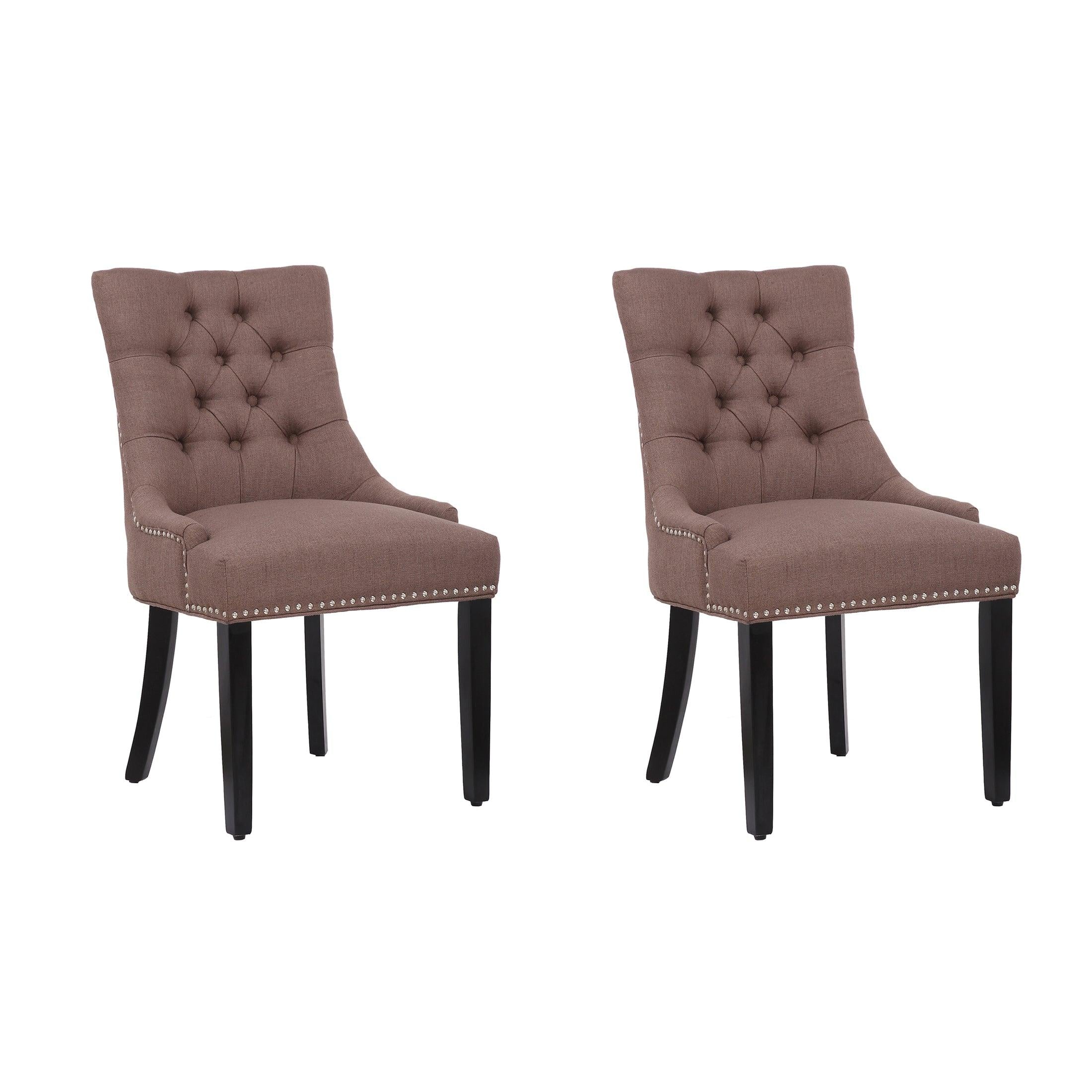 Bellmount Upholstered Wingback Tufted Dining Chair (Set of 2) - Costaelm