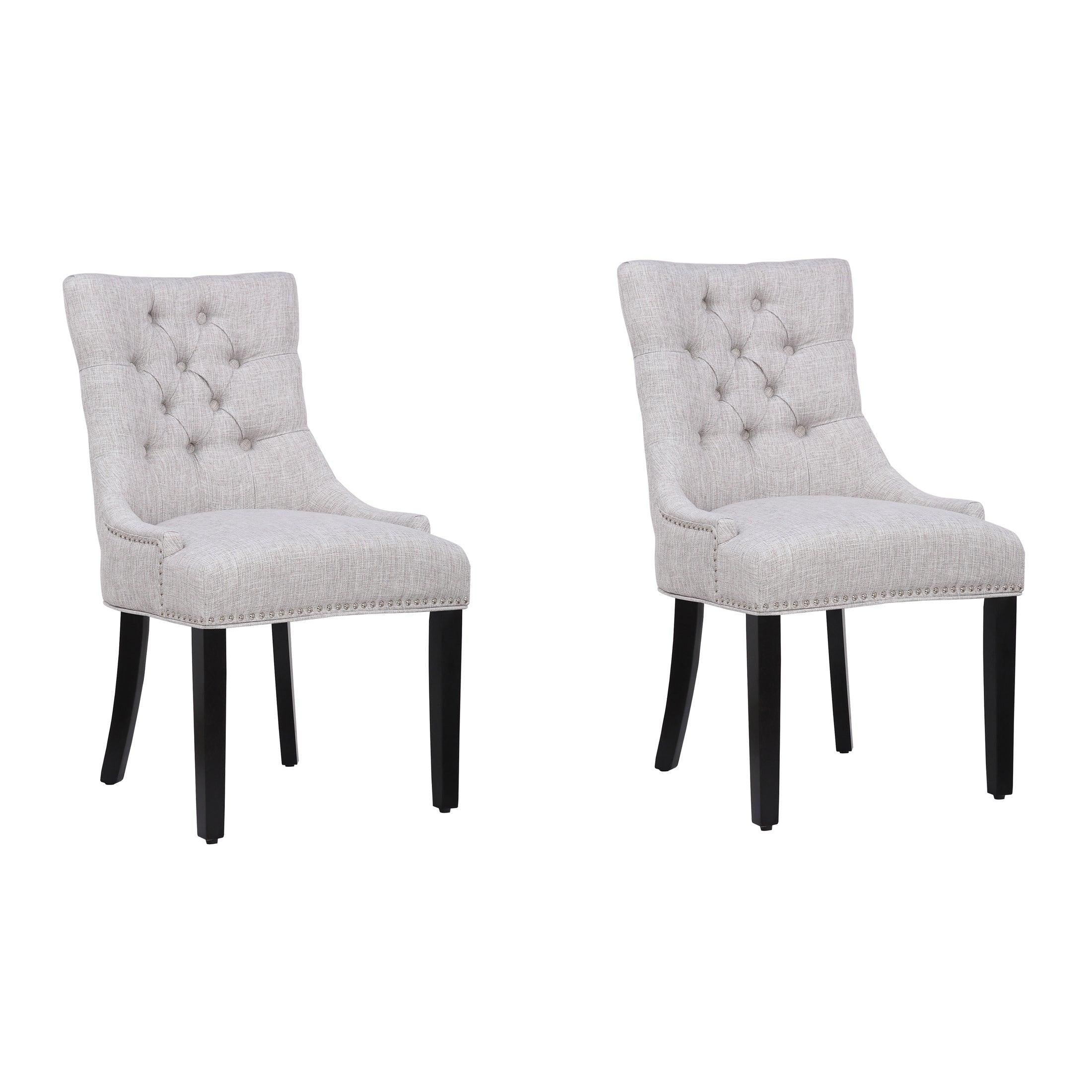 Bellmount Upholstered Wingback Tufted Dining Chair (Set of 2) - Costaelm