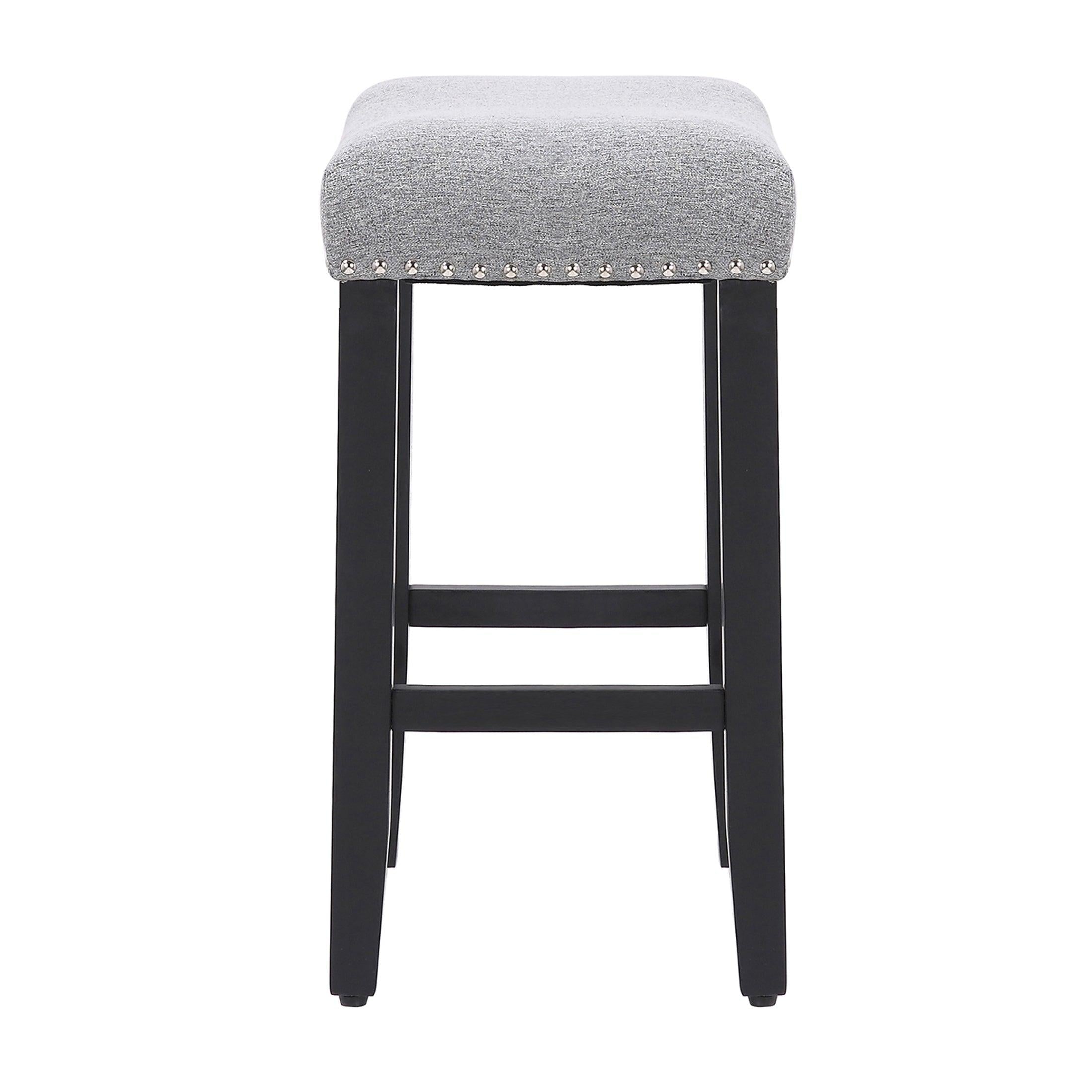 Bulmon 24" inch Upholstered Bar Stools (Set of 2) - Costaelm