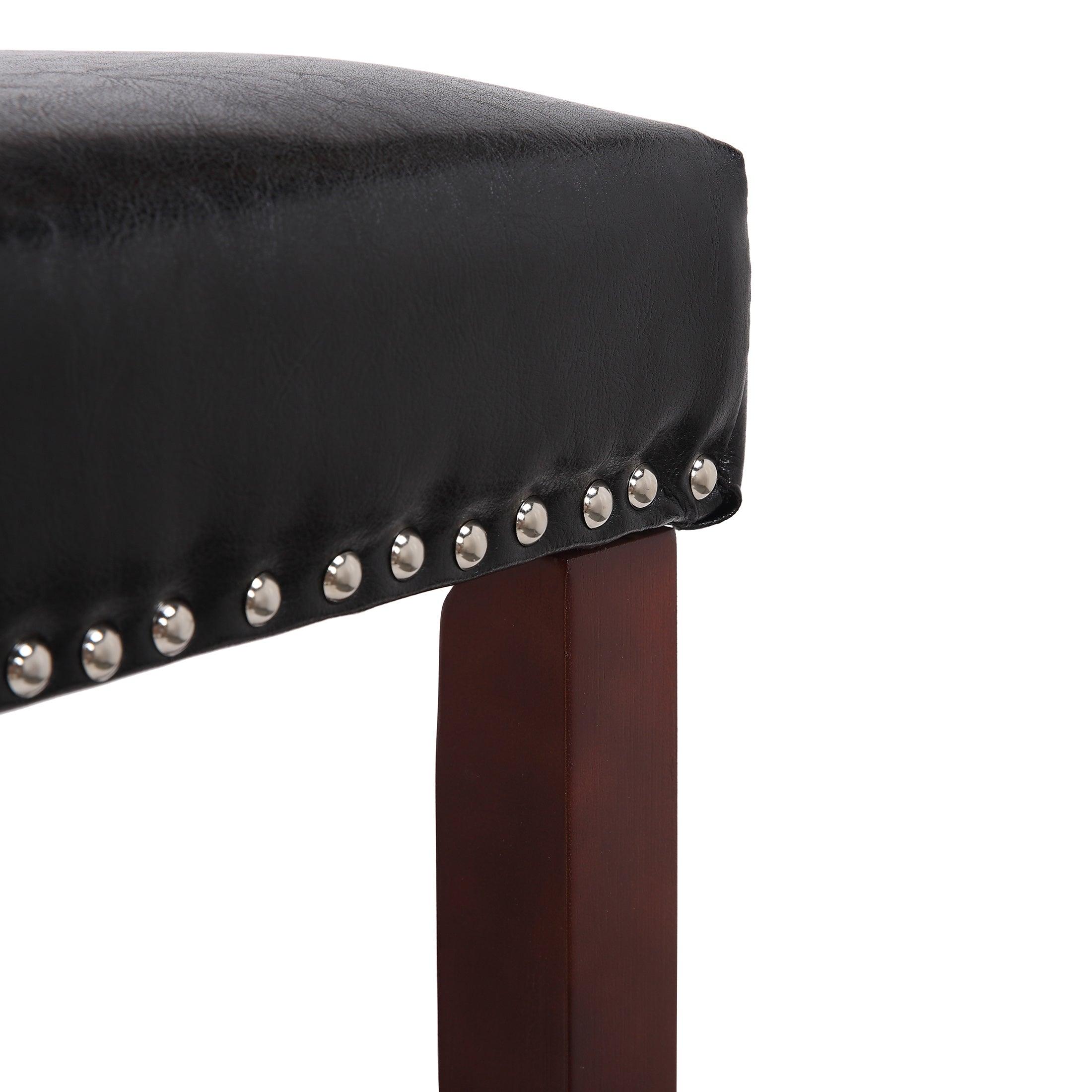 Bulmon 29" inch Upholstered Bar Stool with Nailhead Trim - Costaelm