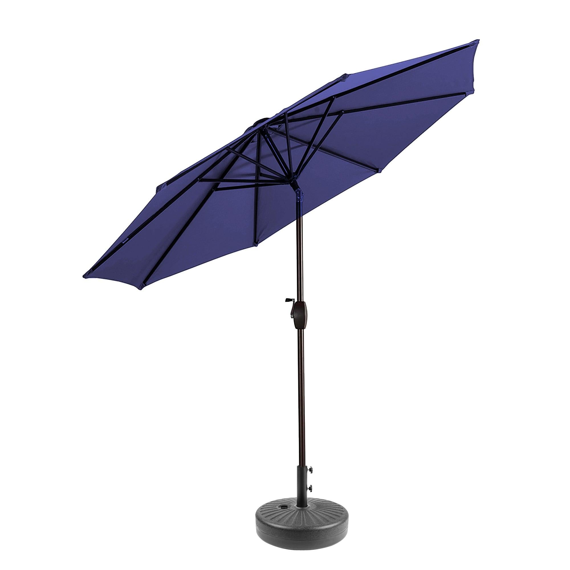 Cabana 9 Ft Patio Umbrella with Black Round Base Included - Costaelm