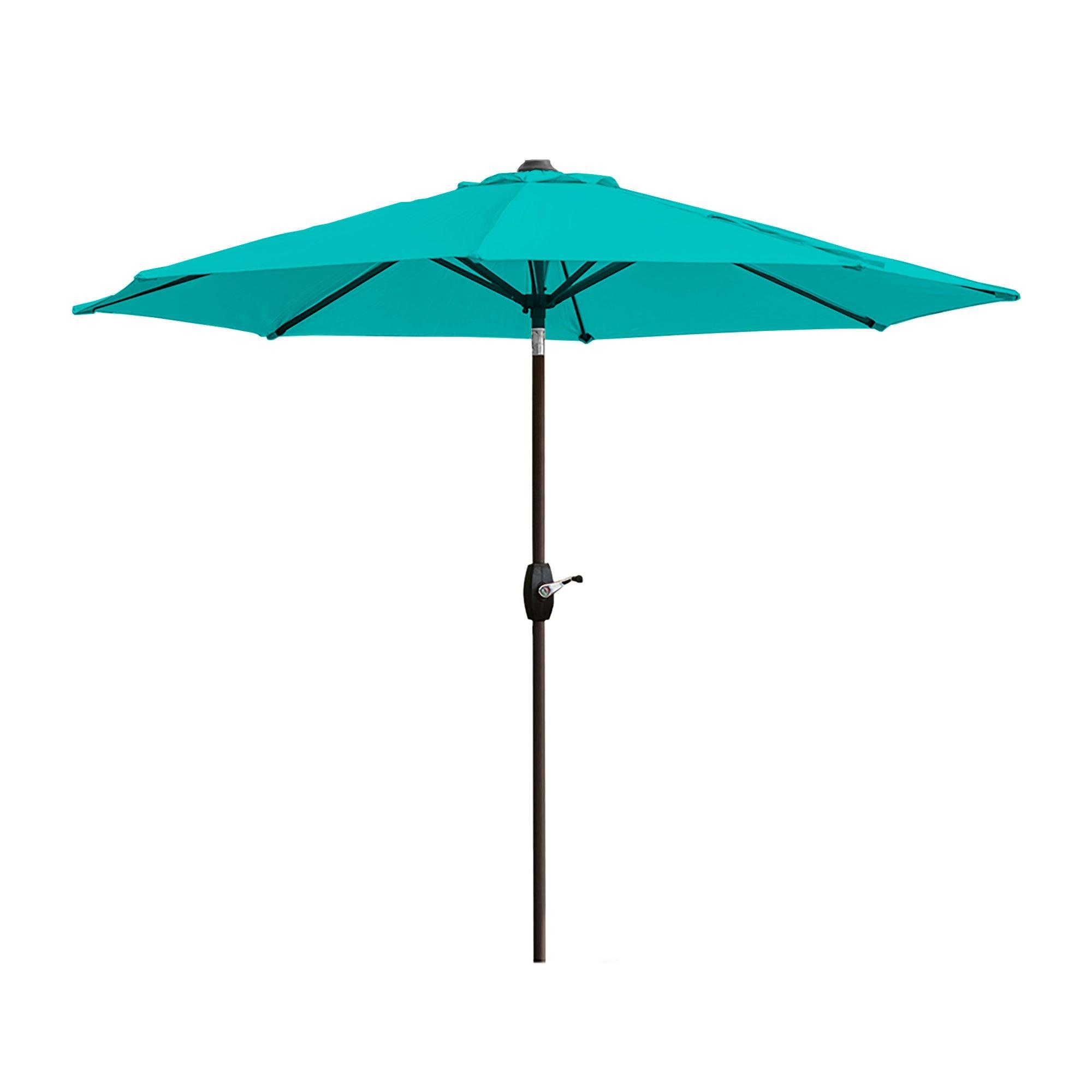 Cabana 9 Ft Patio Umbrella with Bronze Round Base Included - Costaelm