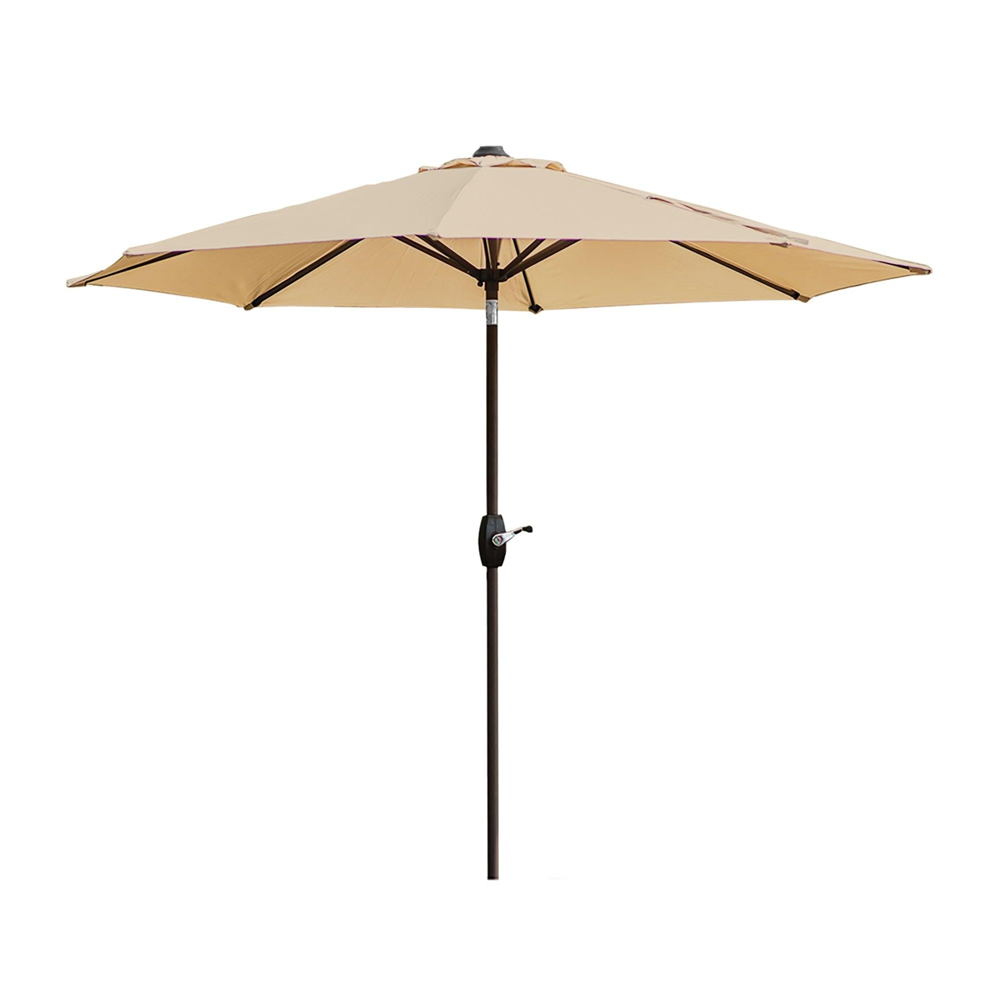 Cabana 9 Ft Patio Umbrella with Bronze Round Base Included - Costaelm