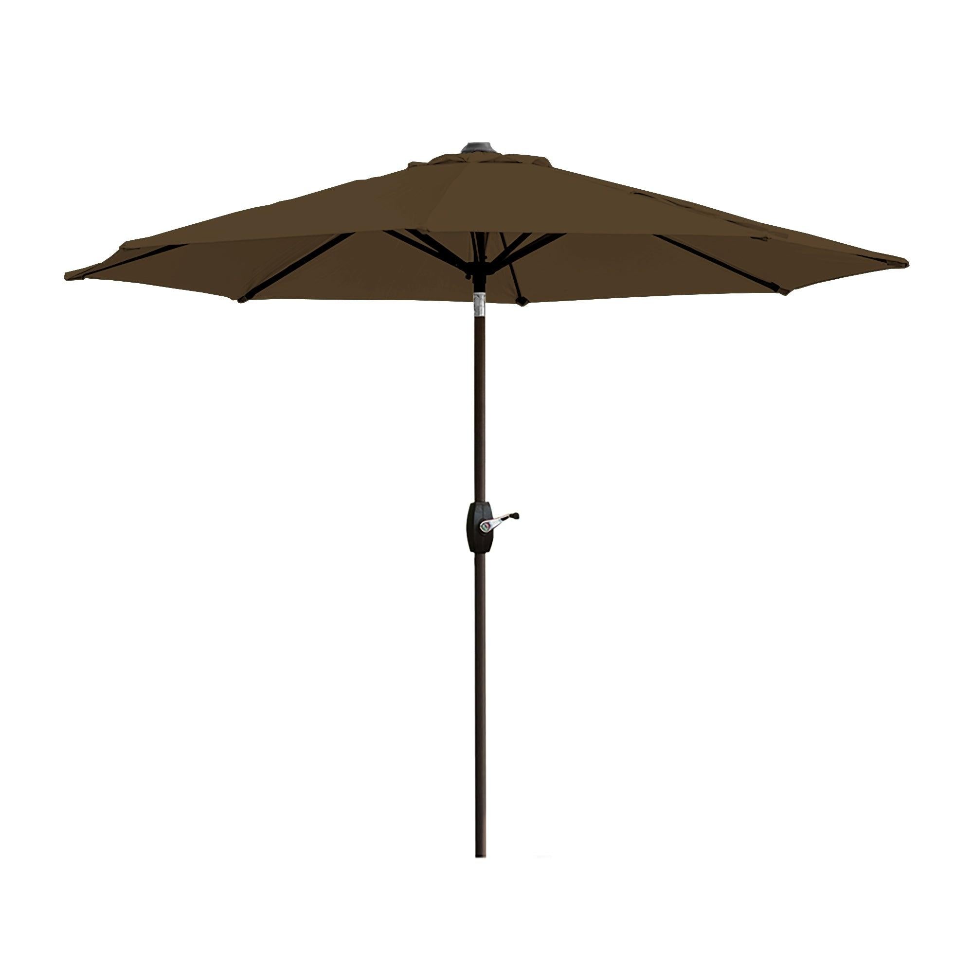 Cabana 9 Ft Patio Umbrella with Bronze Round Base Included - Costaelm