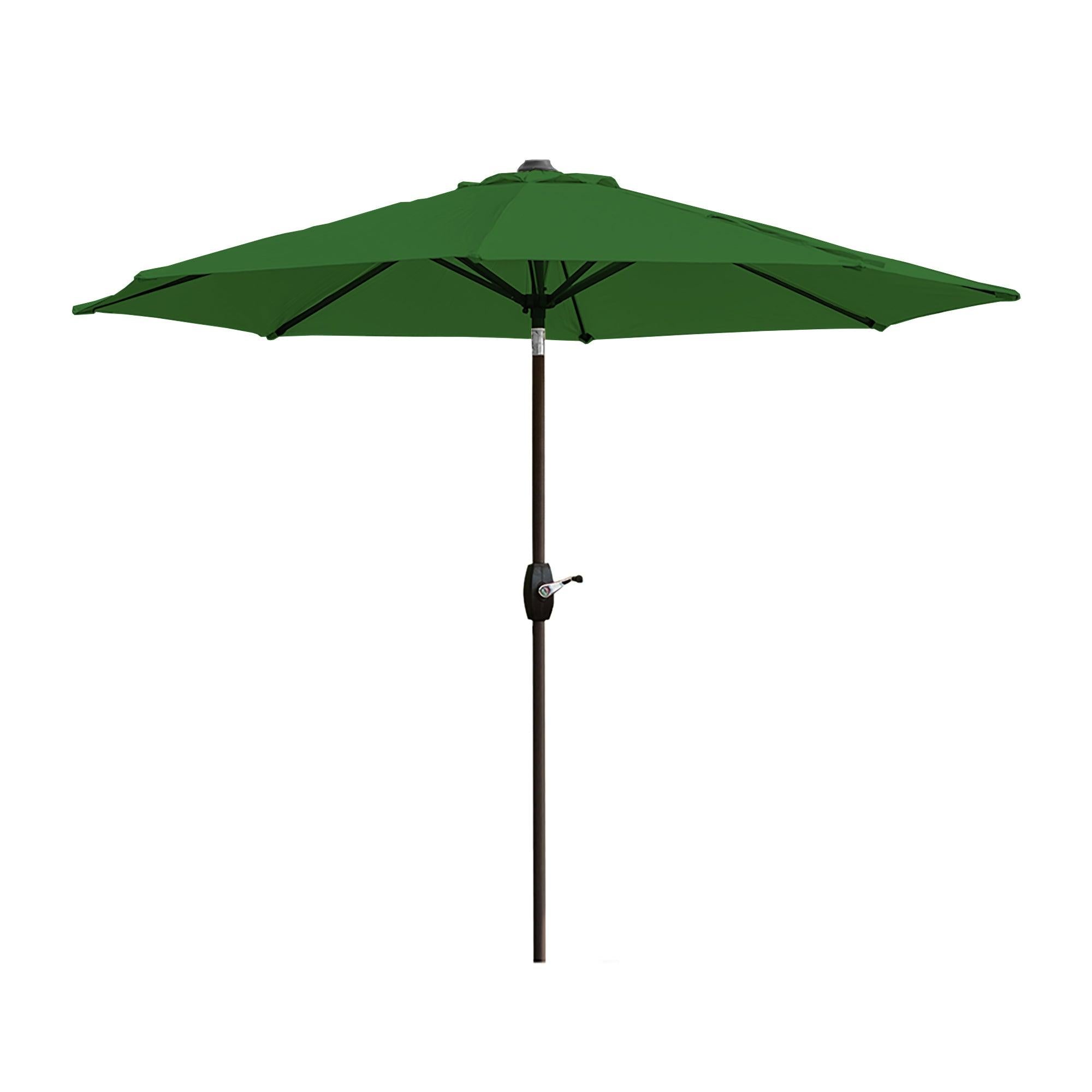 Cabana 9 Ft Patio Umbrella with Decorative Round Resin Base Included - Costaelm