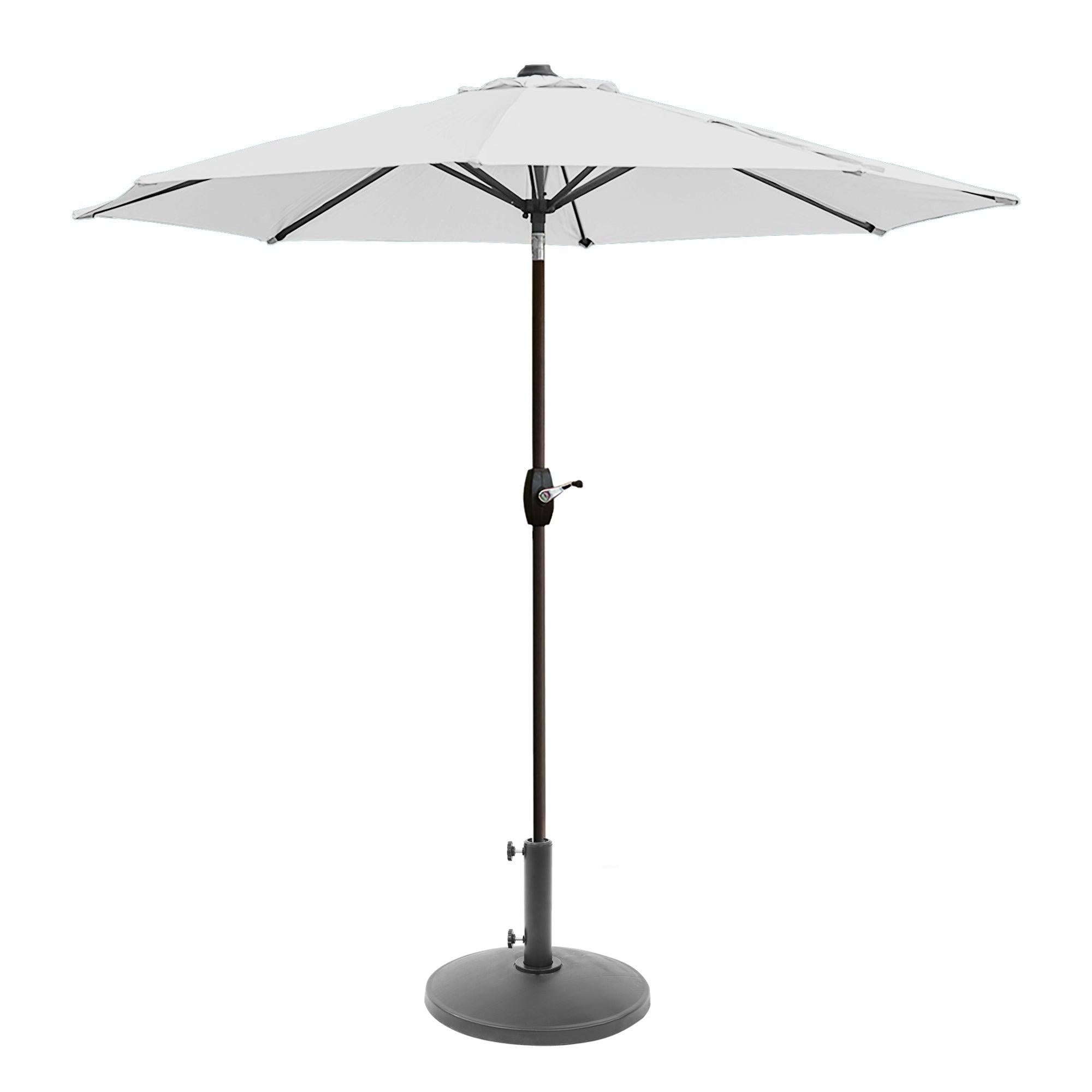 Cabana 9 Ft Patio Umbrella with Round Resin Concrete Base Included - Costaelm