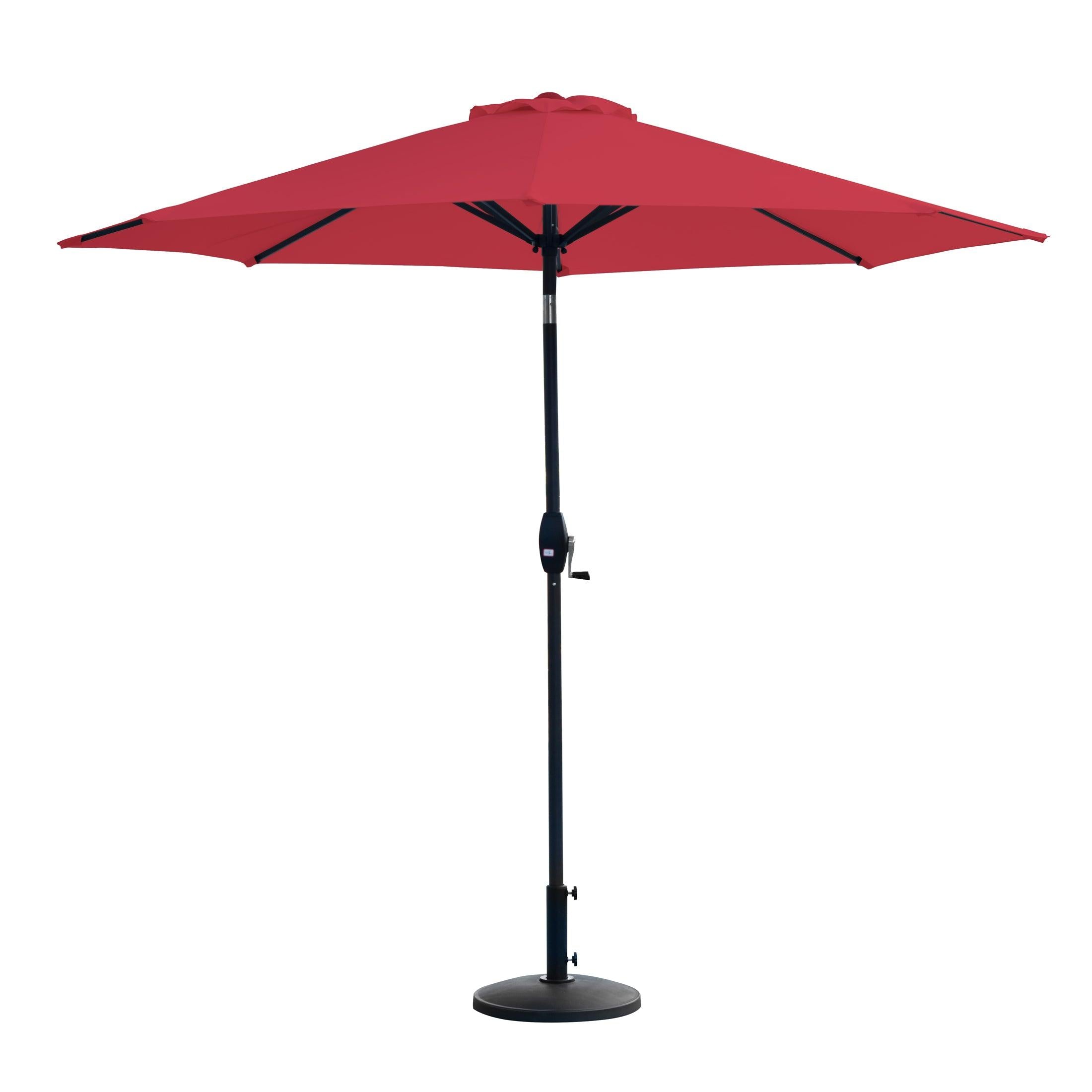 Cabana 9 Ft Patio Umbrella with Round Resin Concrete Base Included - Costaelm