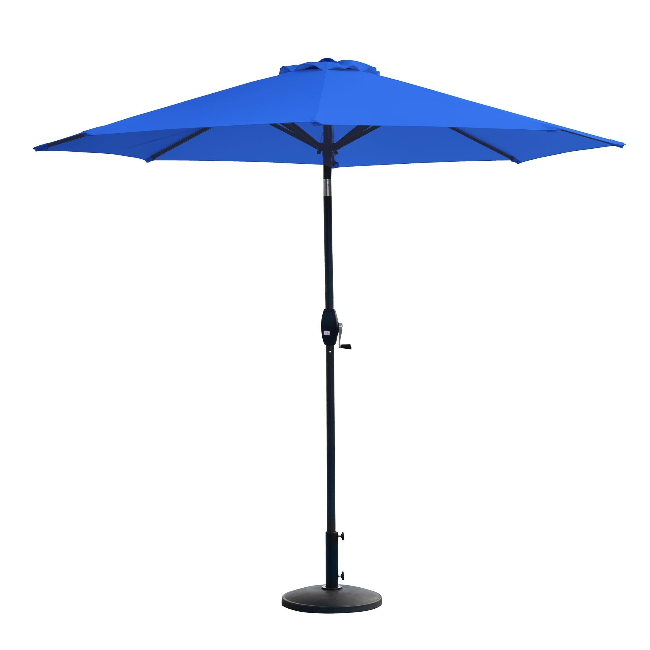 Cabana 9 Ft Patio Umbrella with Round Resin Concrete Base Included - Costaelm