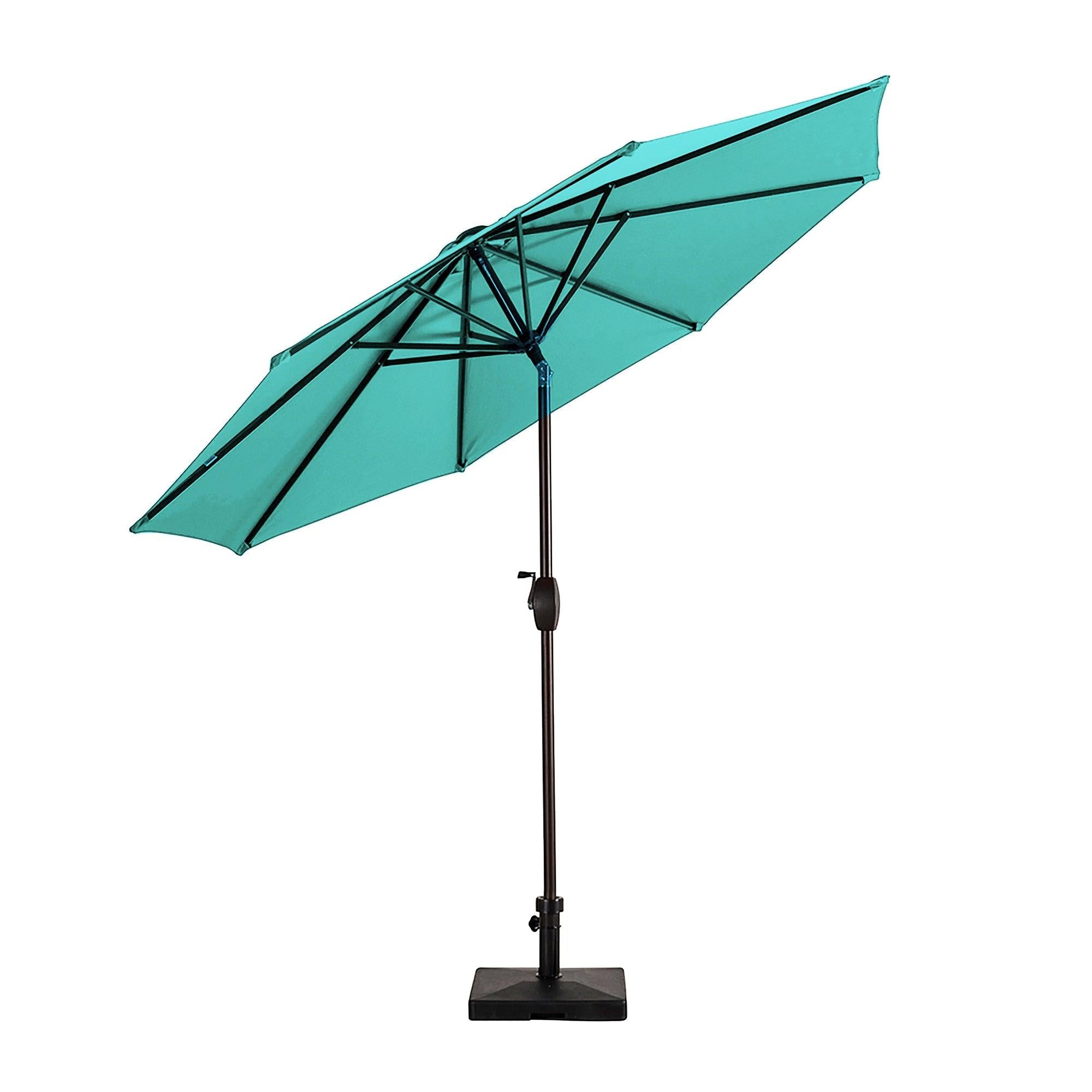 Cabana 9 Ft Patio Umbrella with Square Concrete Base Included - Costaelm