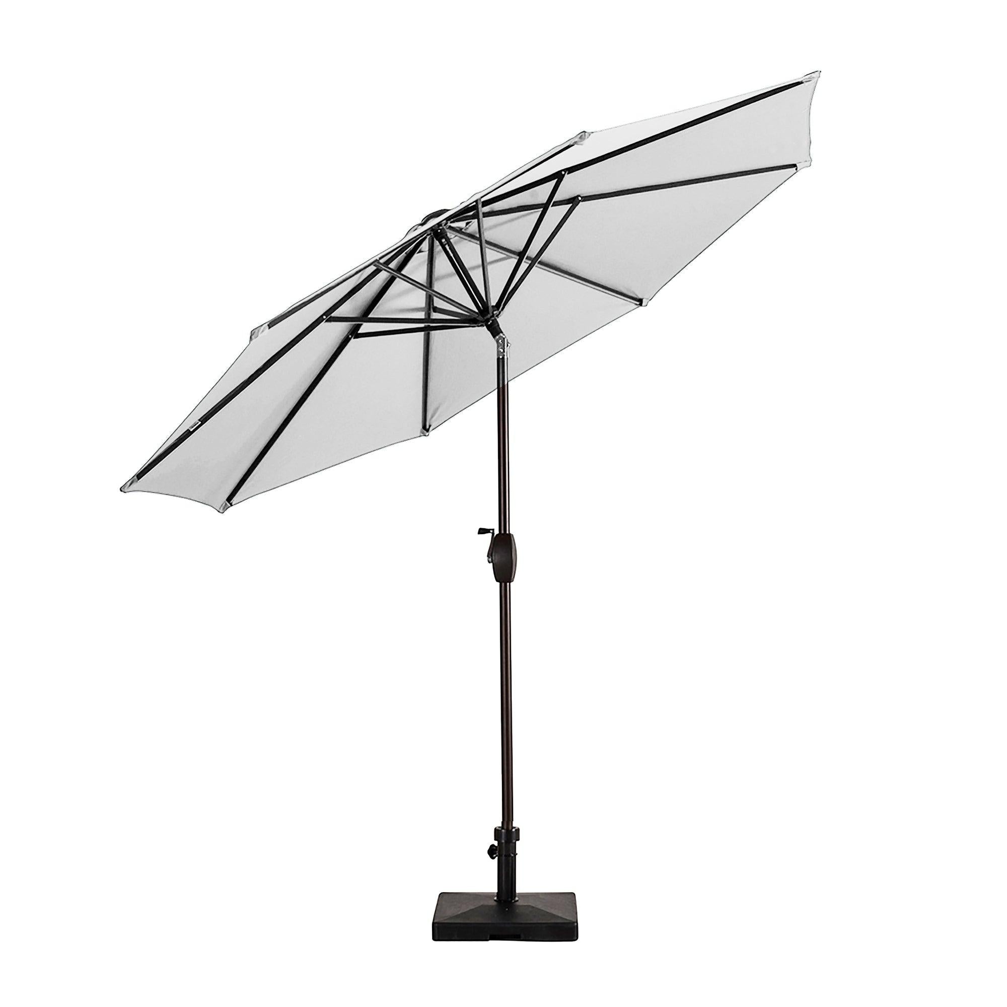 Cabana 9 Ft Patio Umbrella with Square Concrete Base Included - Costaelm