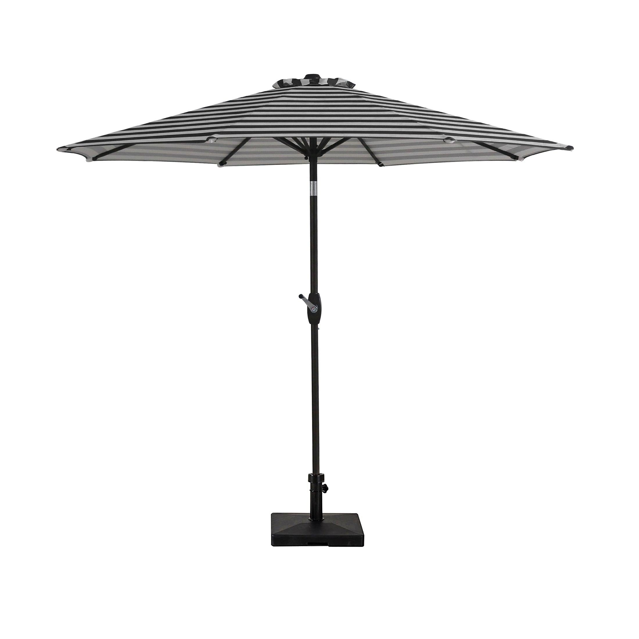 Cabana 9 Ft Patio Umbrella with Square Concrete Base Included - Costaelm