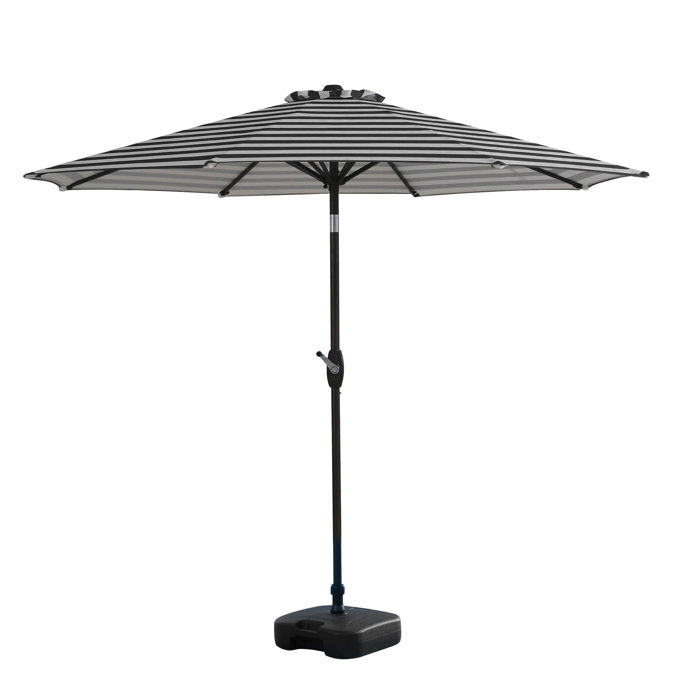 Cabana 9 Ft Patio Umbrella with Square Plastic Base Included - Costaelm