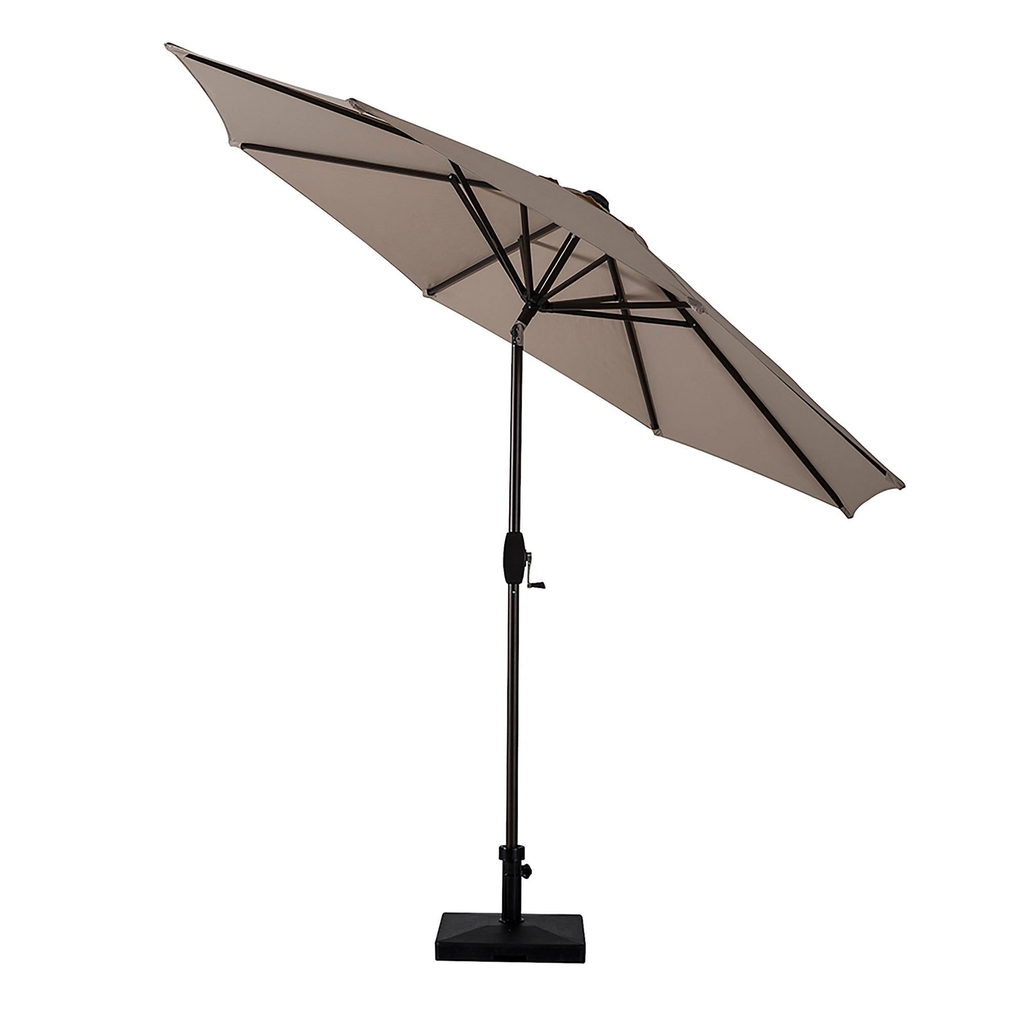 Cabana 9 Ft Patio Umbrella with Square Plastic Base Included - Costaelm