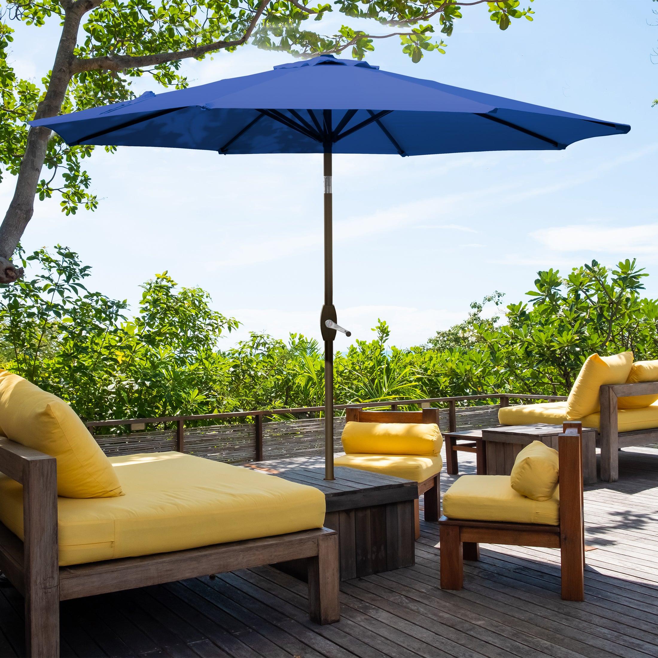 Cabana 9 Ft Patio Umbrella with Tilt & Crank - Costaelm