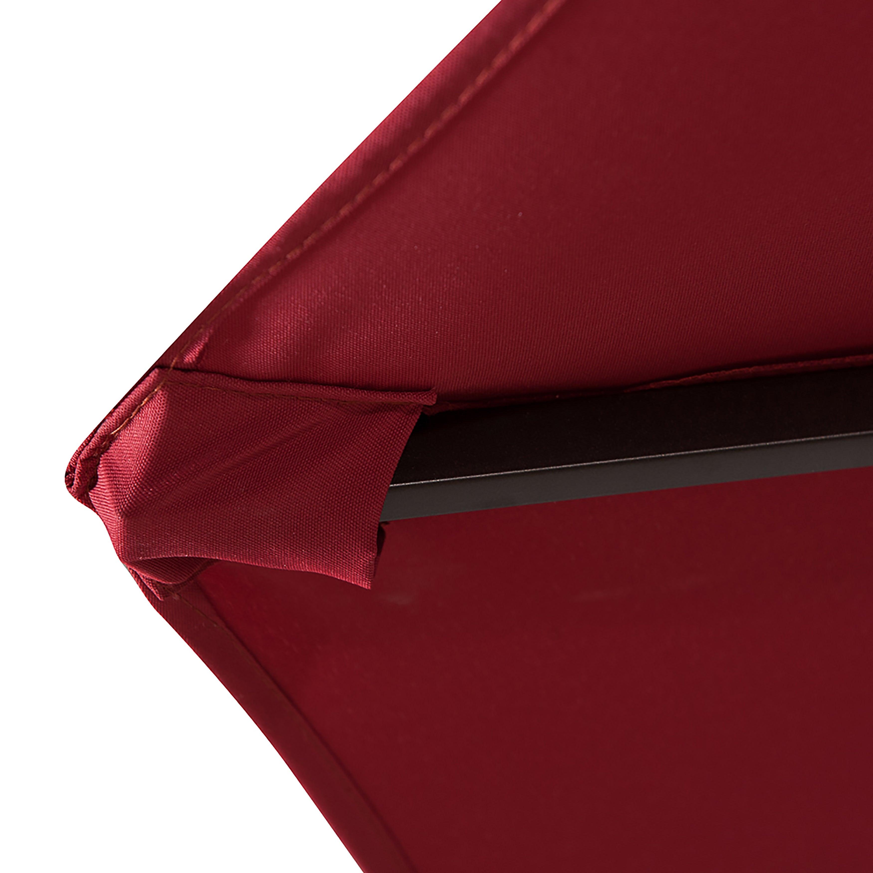 9 Ft Patio Umbrella for Outdoor Shade, Red