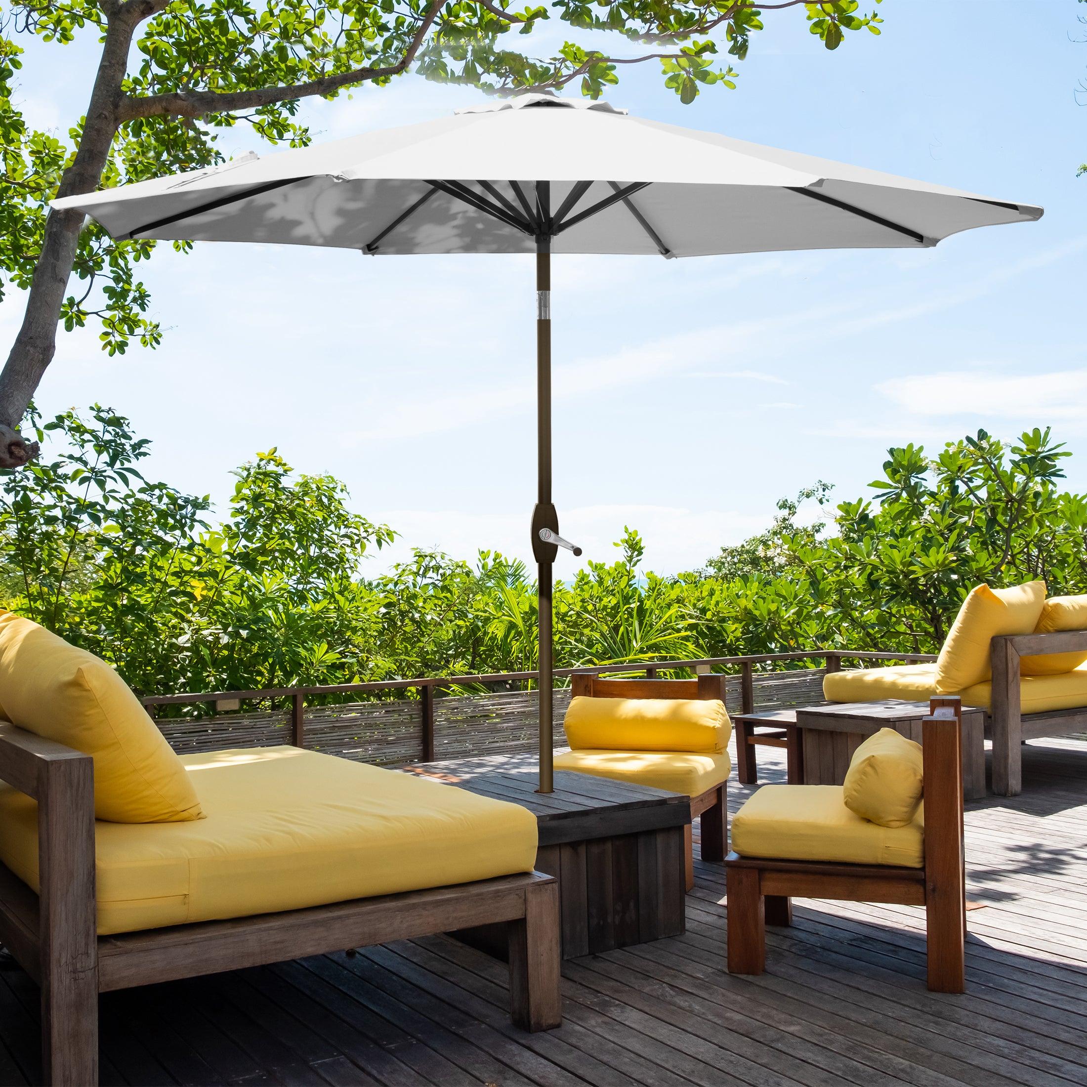 Cabana 9 Ft Patio Umbrella with Tilt & Crank - Costaelm