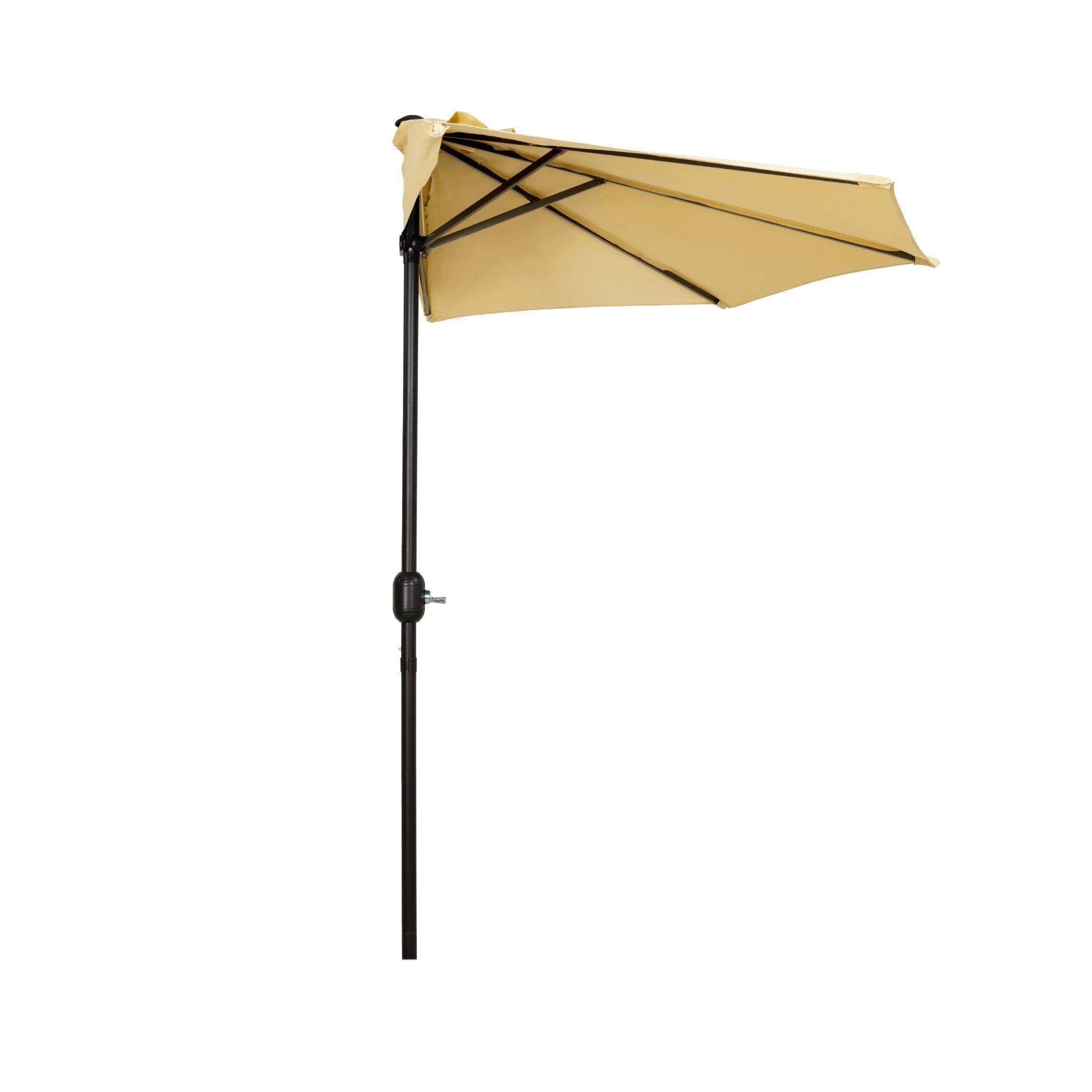 Easton 9 Ft Half Outdoor Patio Umbrella - Costaelm