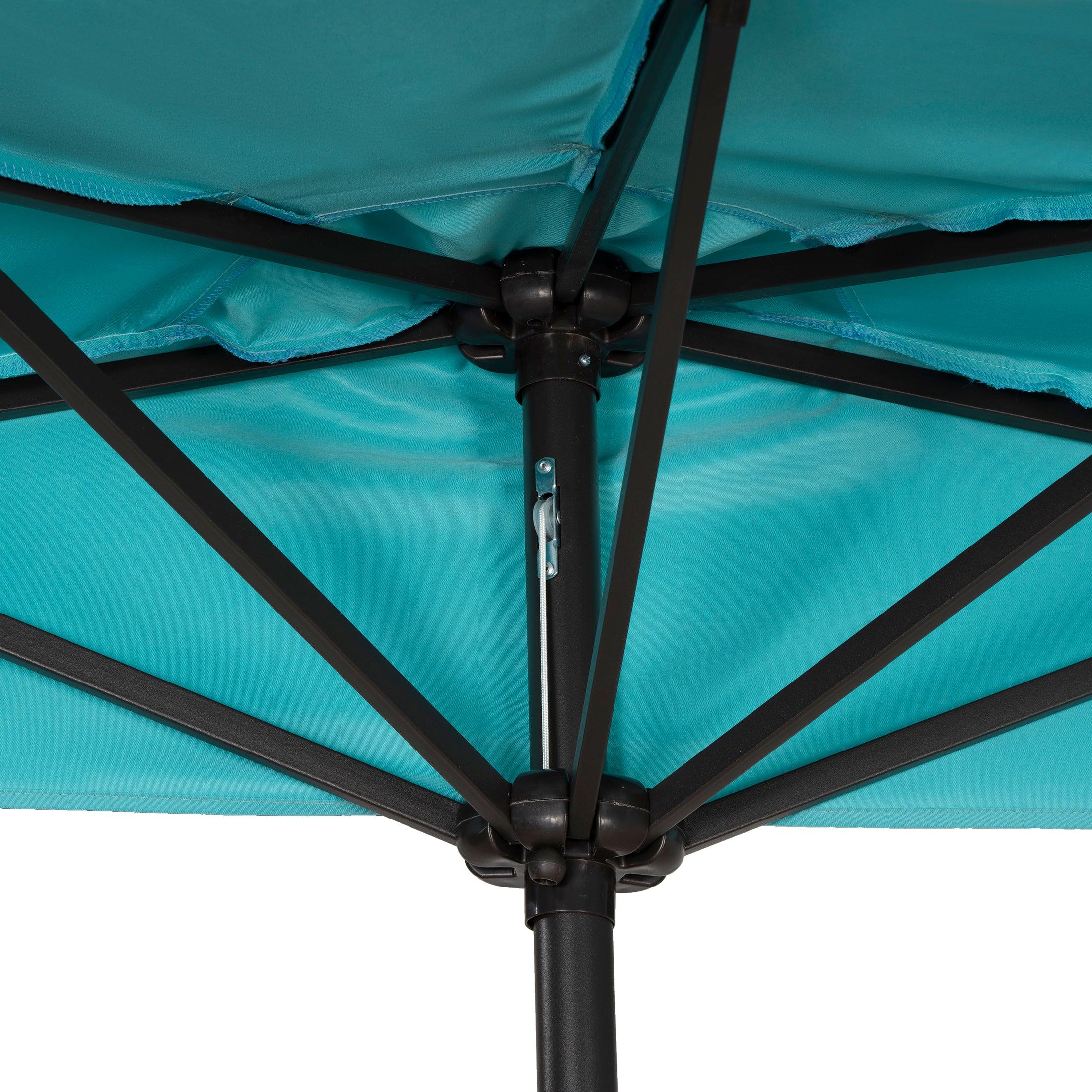 Easton 9 Ft Half Outdoor Patio Umbrella - Costaelm