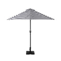 Easton 9 Ft Half Patio Umbrella with Square Concrete Base Included - Costaelm