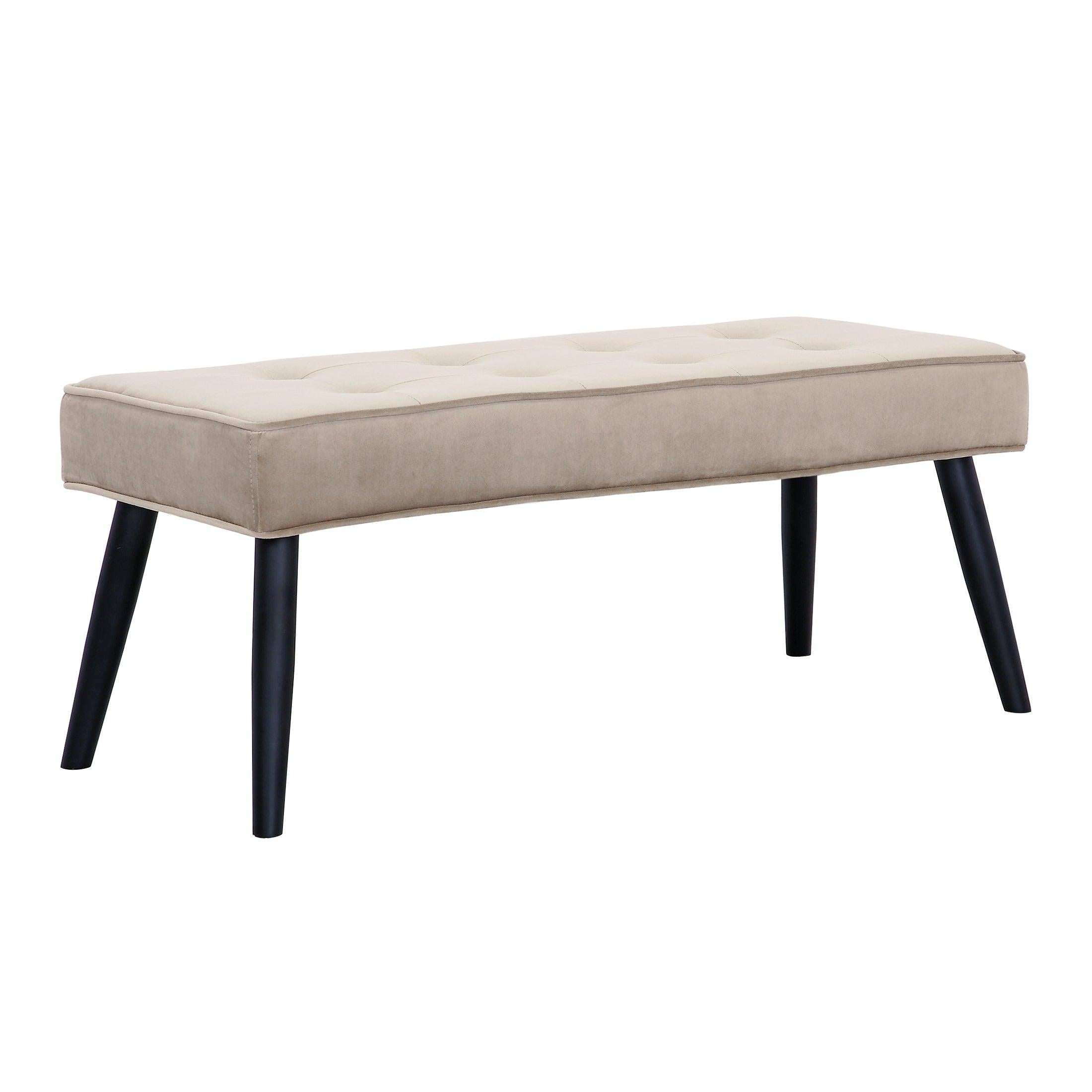 Hank Tufted Velvet Upholstered Bench - Costaelm