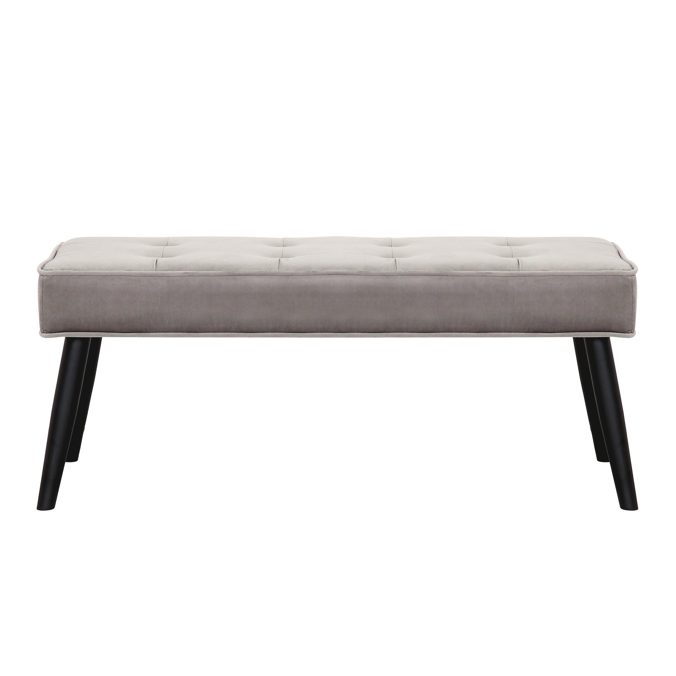 Hank Tufted Velvet Upholstered Bench - Costaelm