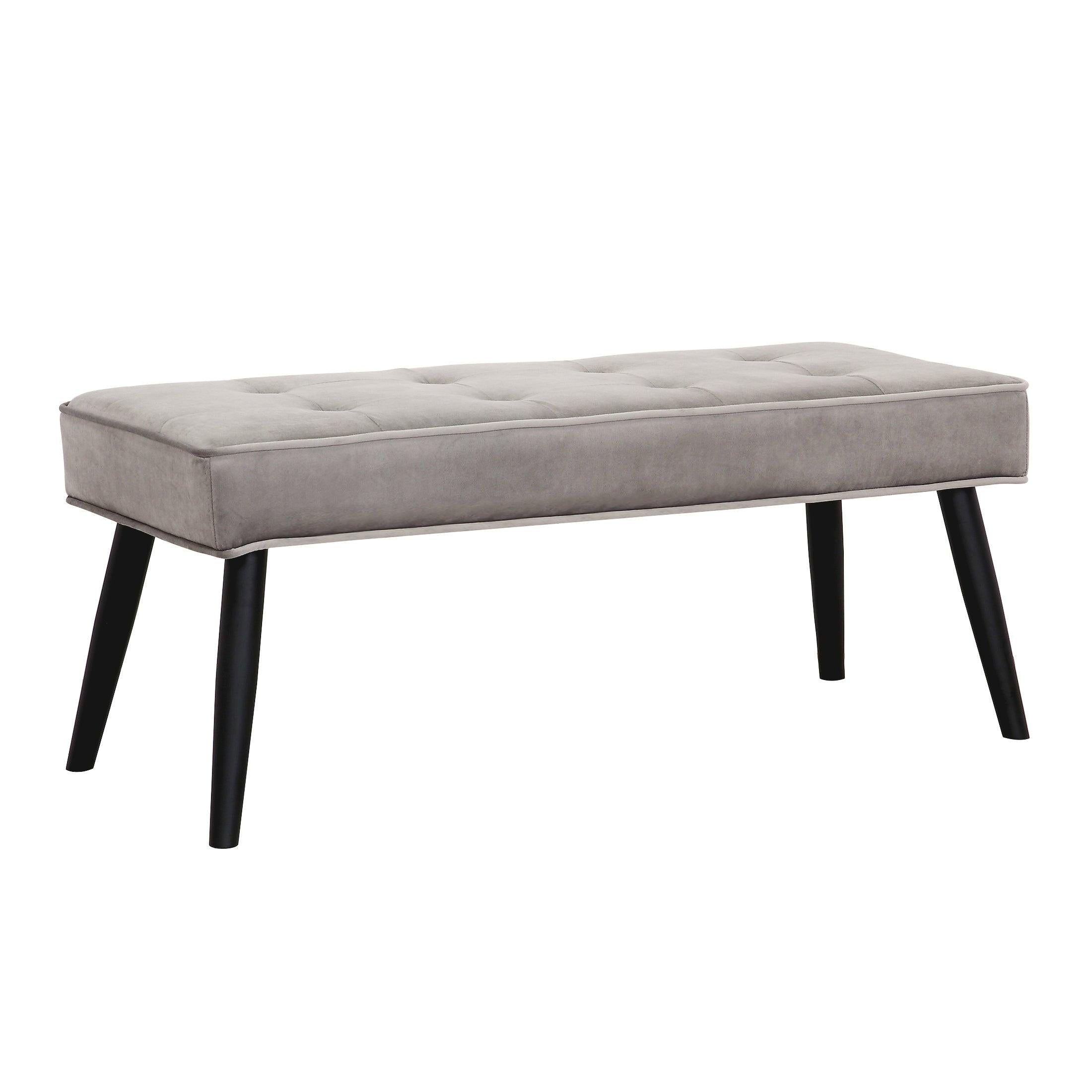 Hank Tufted Velvet Upholstered Bench - Costaelm