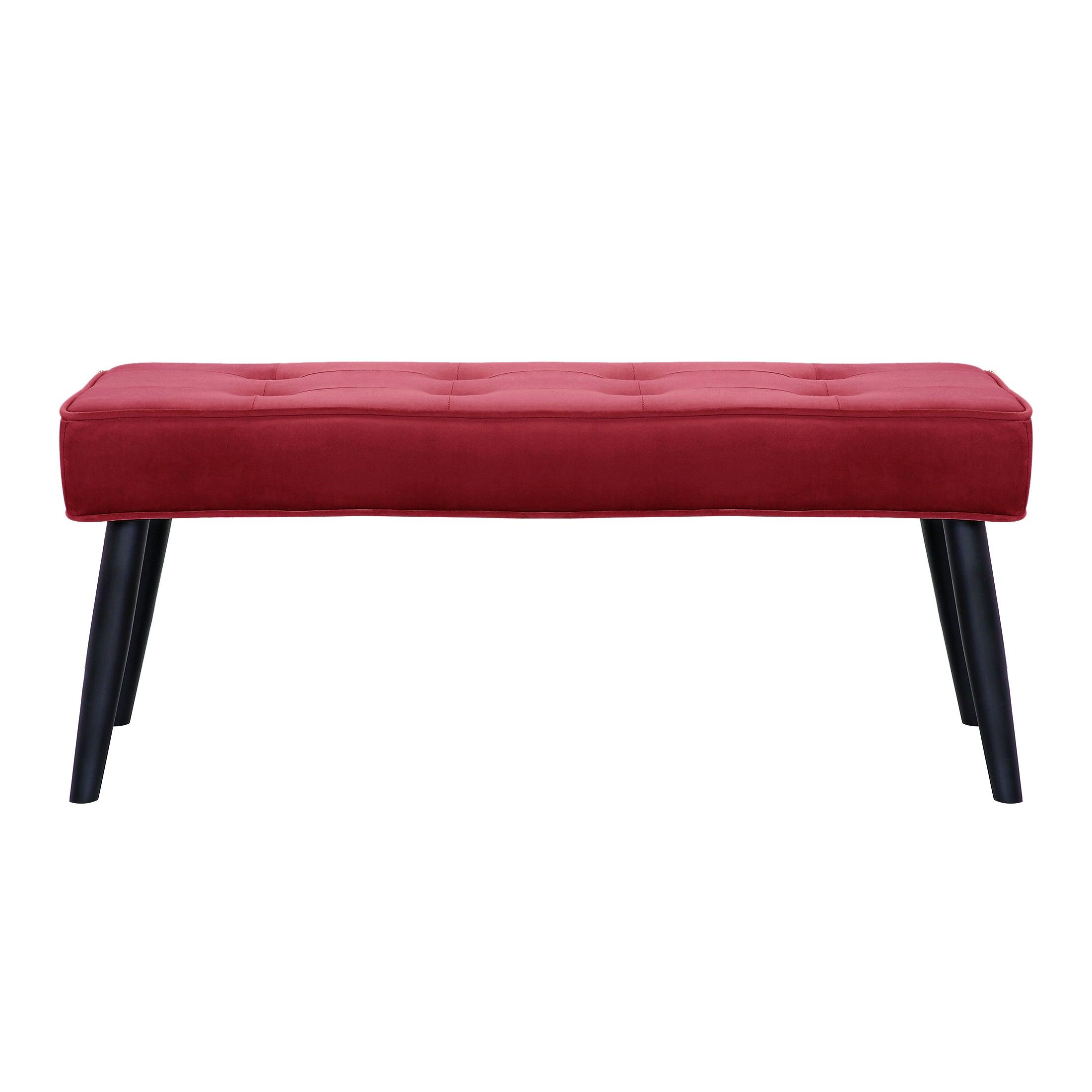 Alaia Tufted Velvet Upholstered Bench - Costaelm