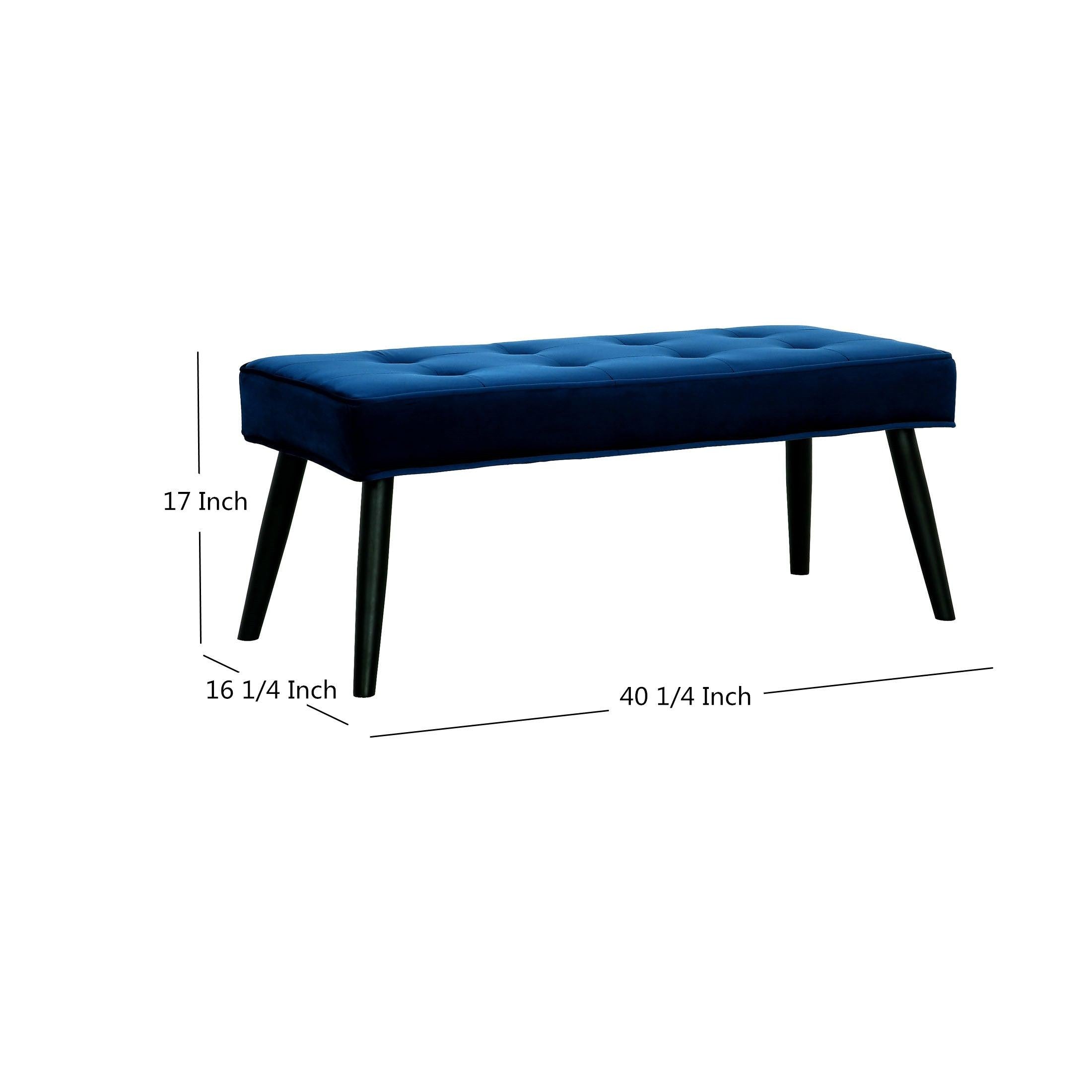 Hank Tufted Velvet Upholstered Bench - Costaelm