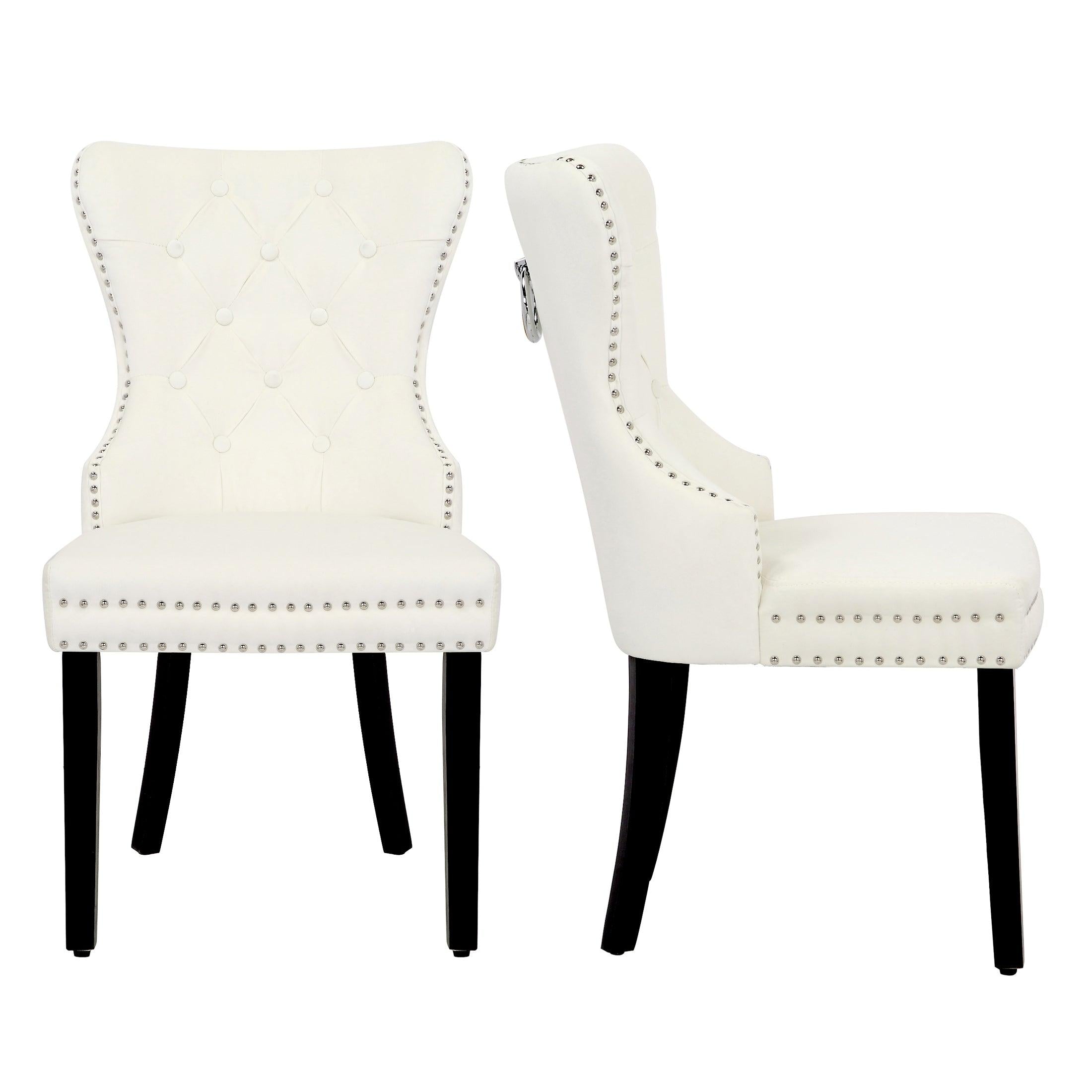 Hank Tufted Velvet Upholstered Dining Side Chair (Set of 2) - Costaelm