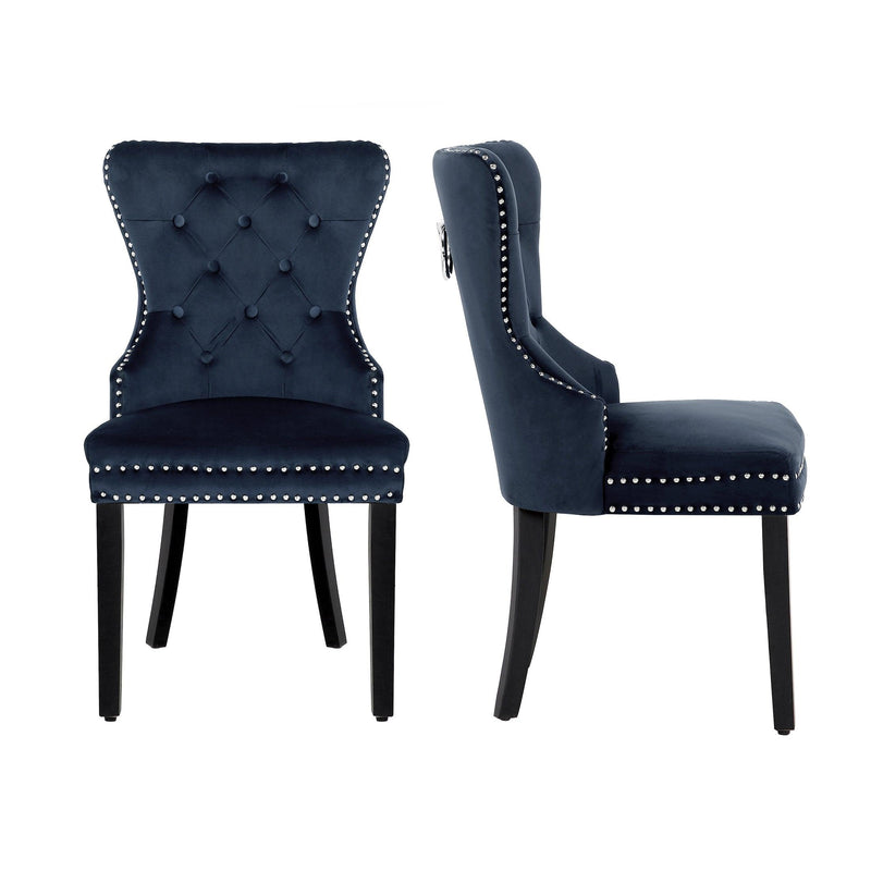 Hank Tufted Velvet Upholstered Dining Side Chair (Set of 2) - Costaelm