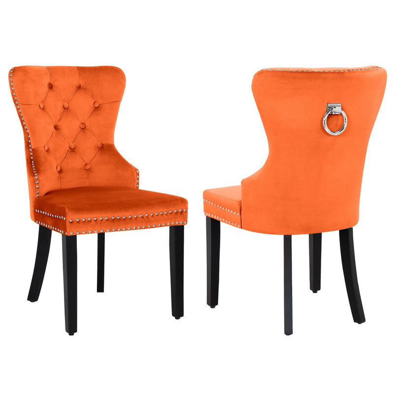 Hank Tufted Velvet Upholstered Dining Side Chair (Set of 2) - Costaelm