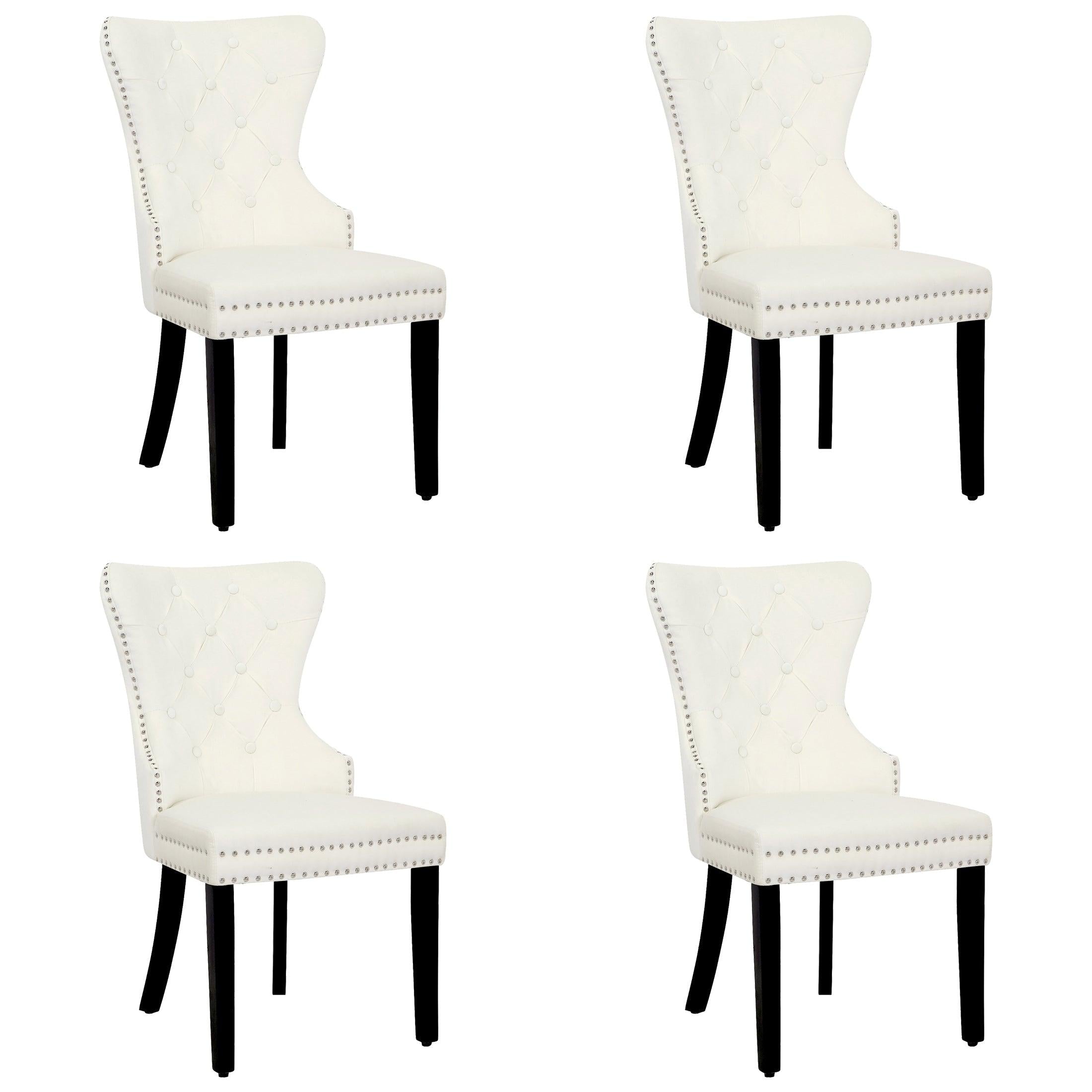 Hank Tufted Velvet Upholstered Dining Side Chair (Set of 4) - Costaelm