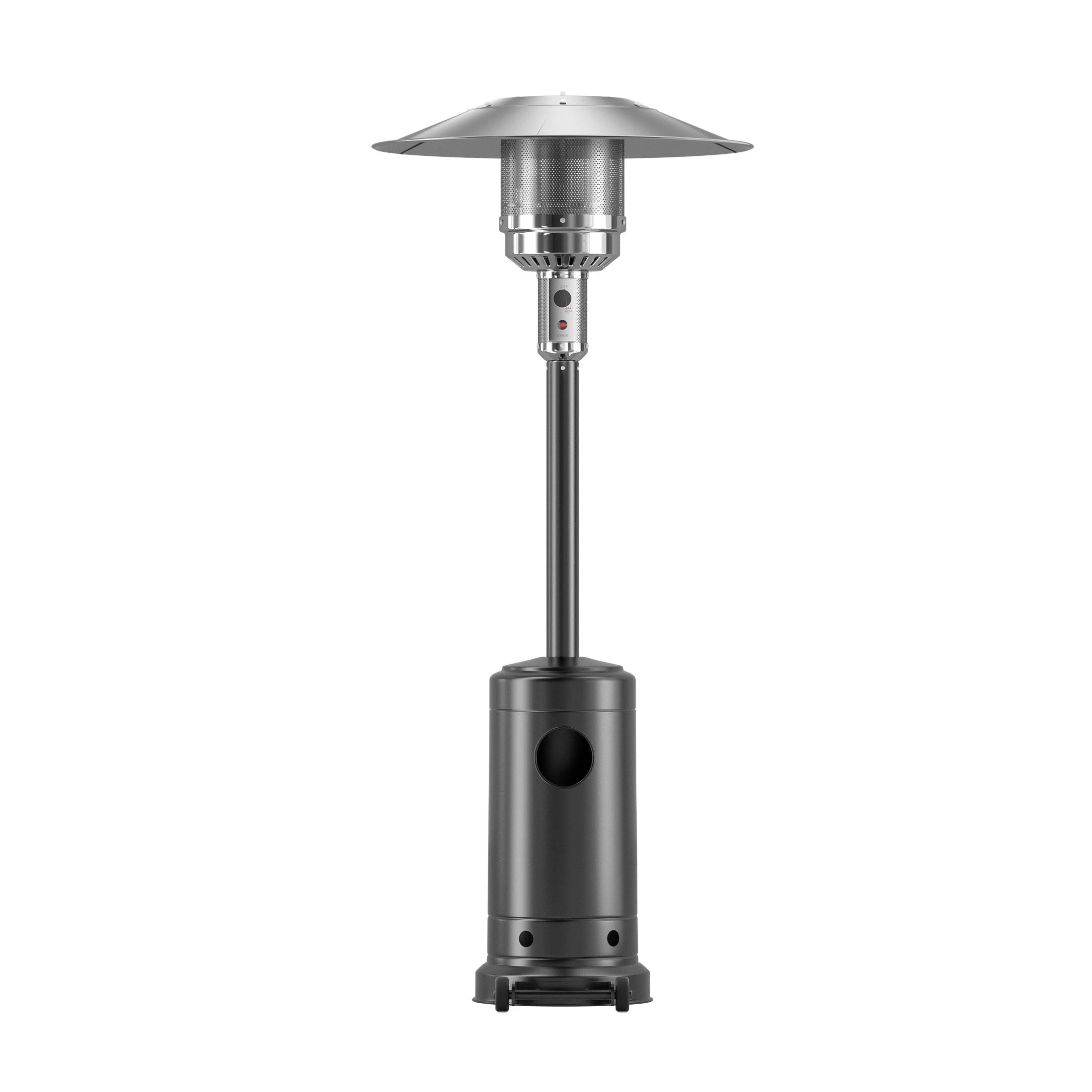 Highland 47,000 BTU Standing Propane Patio Heater, Black - Costaelm