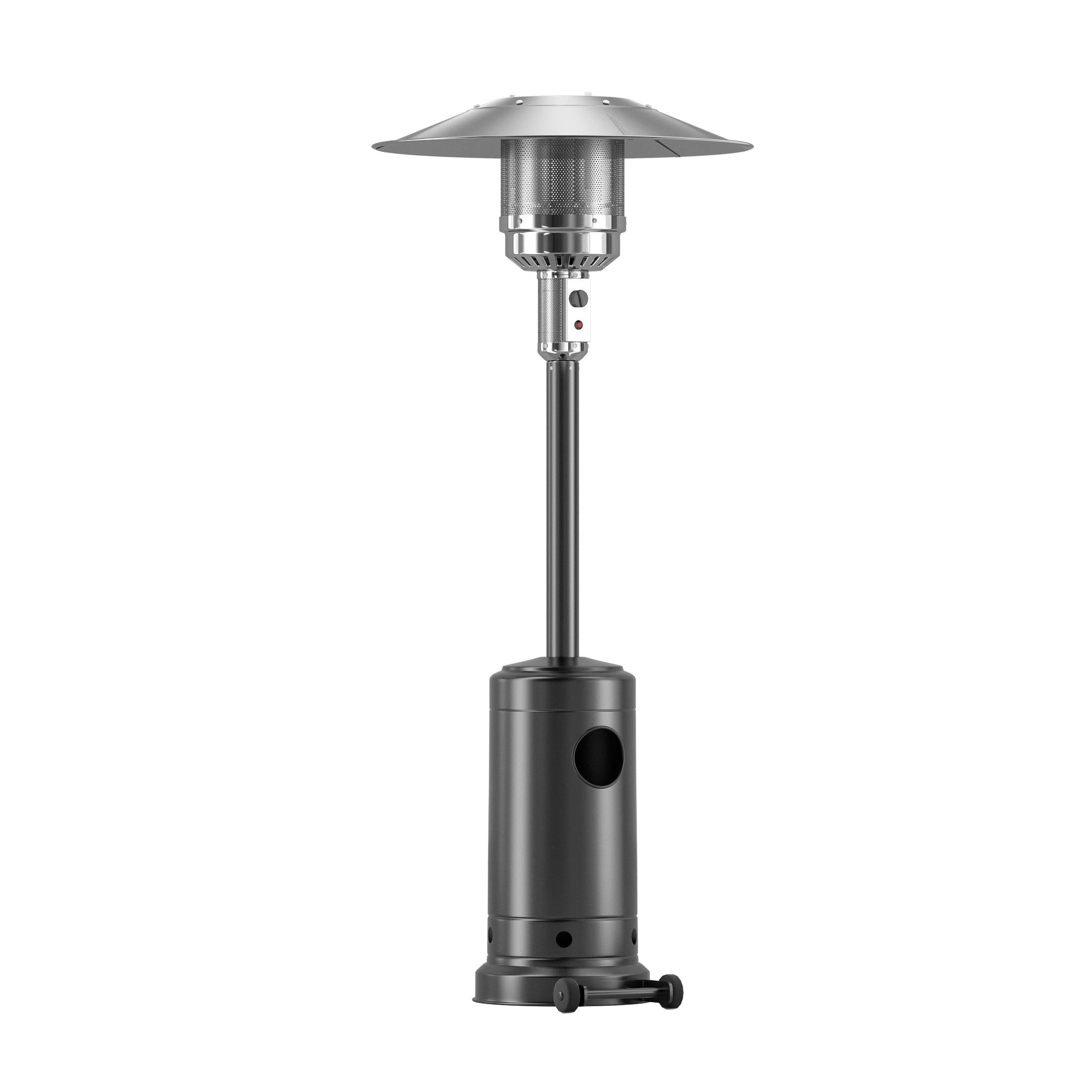 Highland 47,000 BTU Standing Propane Patio Heater, Black - Costaelm