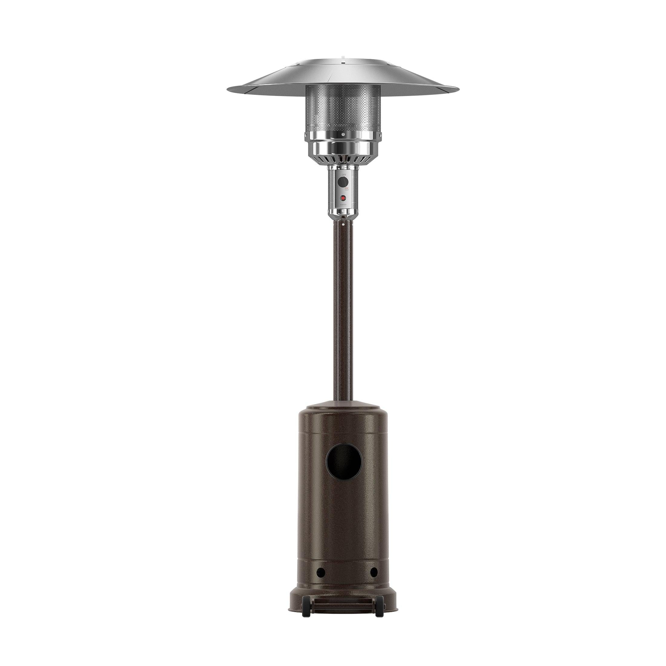 Highland 47,000 BTU Standing Propane Patio Heater, Bronze - Costaelm