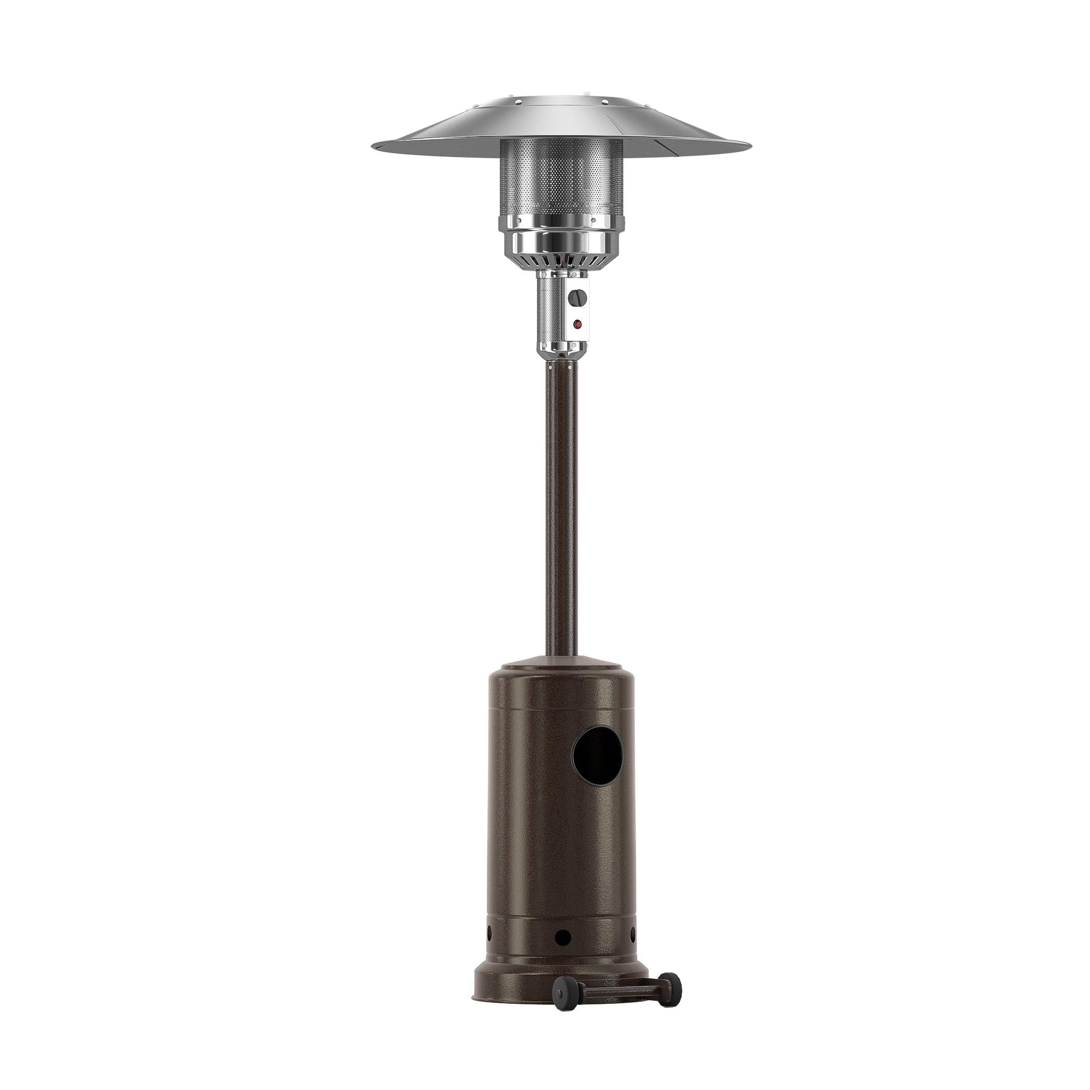 Highland 47,000 BTU Standing Propane Patio Heater, Bronze - Costaelm