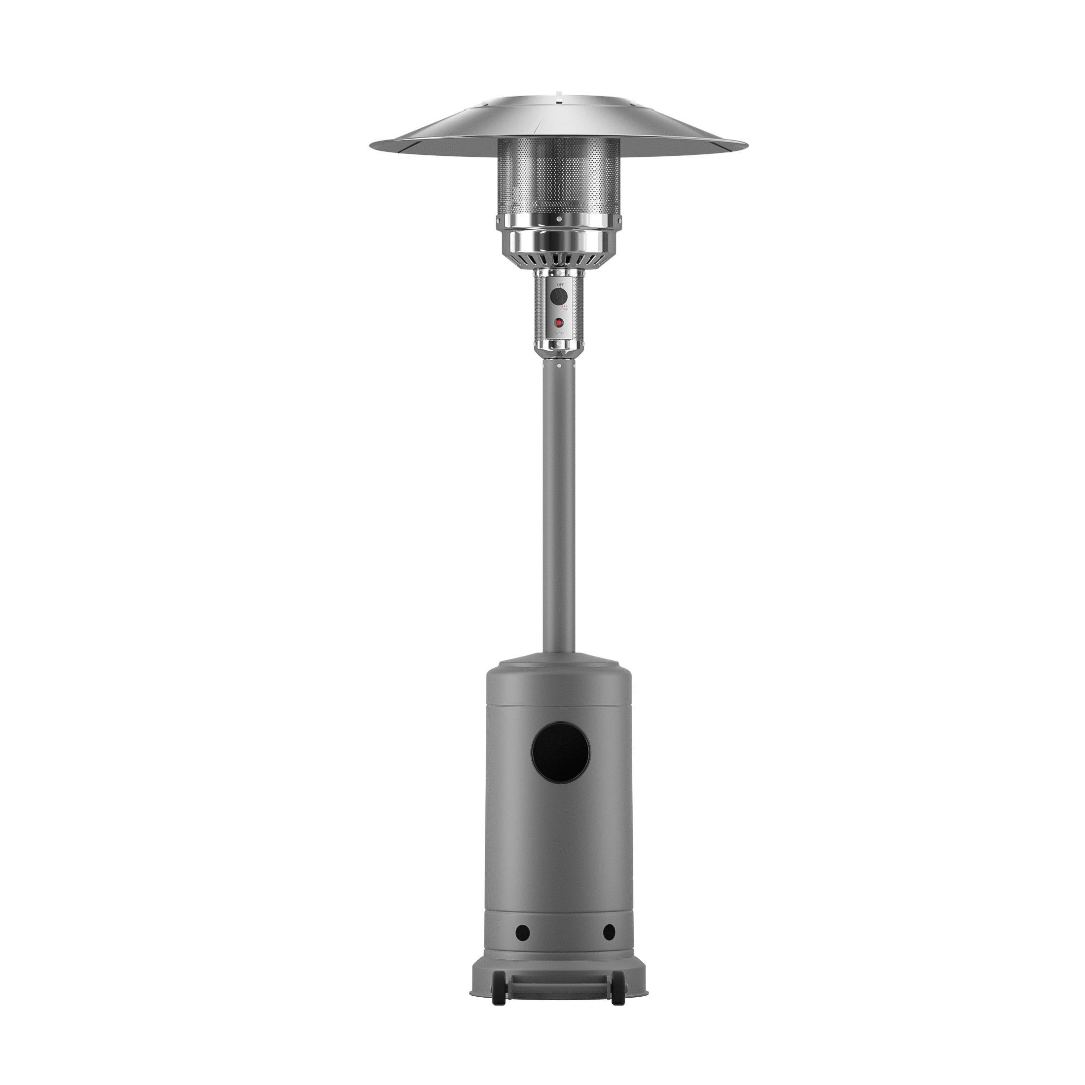 Highland 47,000 BTU Standing Propane Patio Heater, Gray - Costaelm