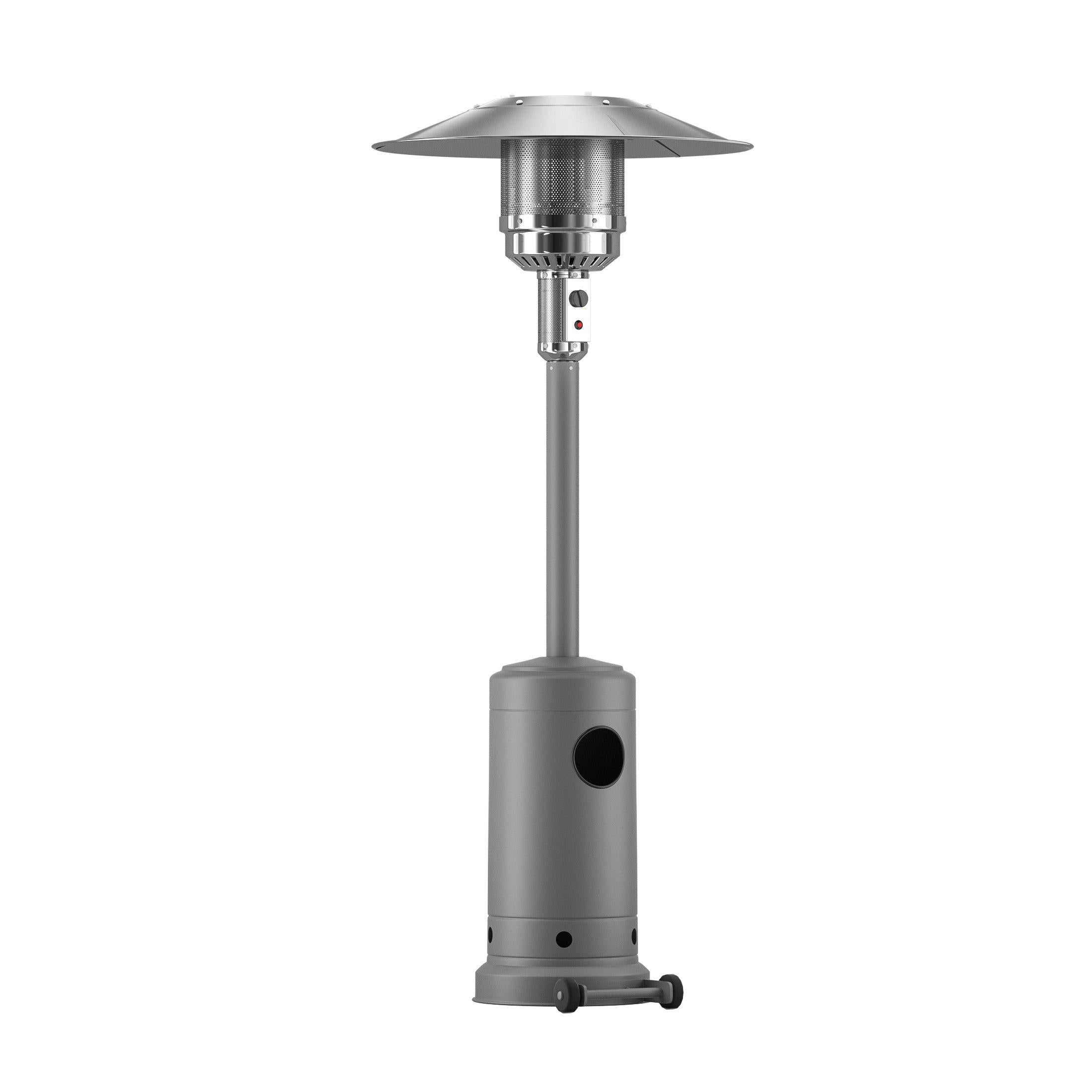 Highland 47,000 BTU Standing Propane Patio Heater, Gray - Costaelm