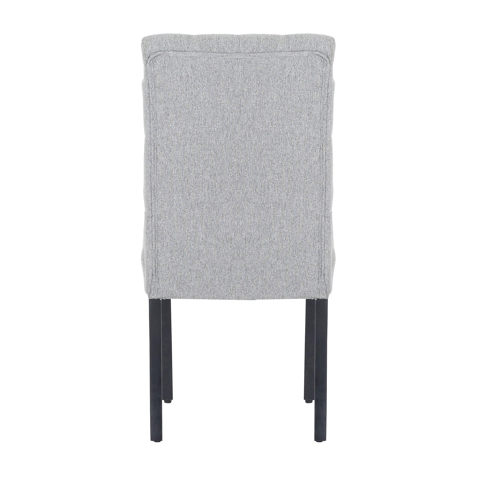 JAMESON Tufted Upholstered Dining Side Chair (Set of 2), Gray