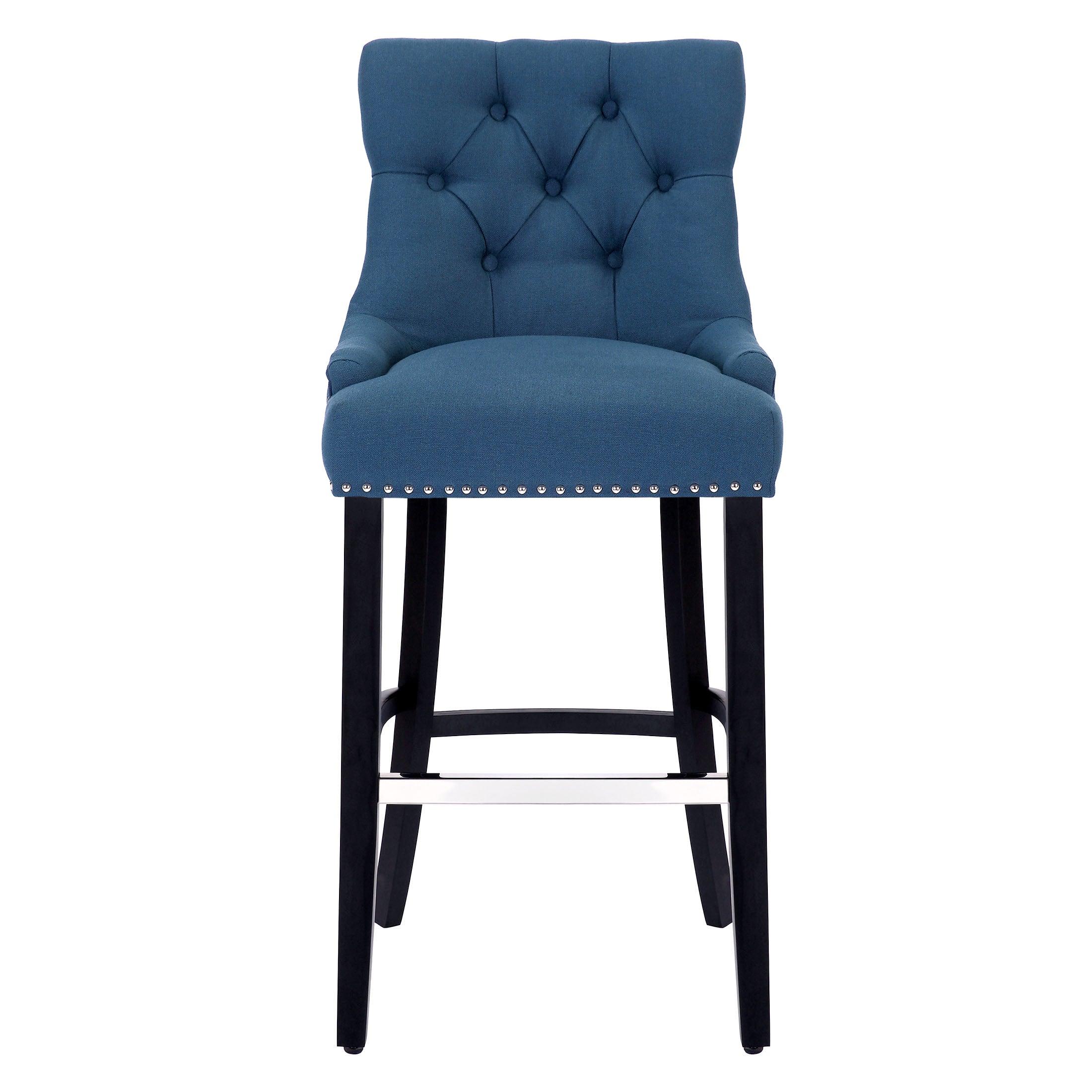 Bellmount 29" Upholstered Tufted Wingback Bar Stool - Costaelm