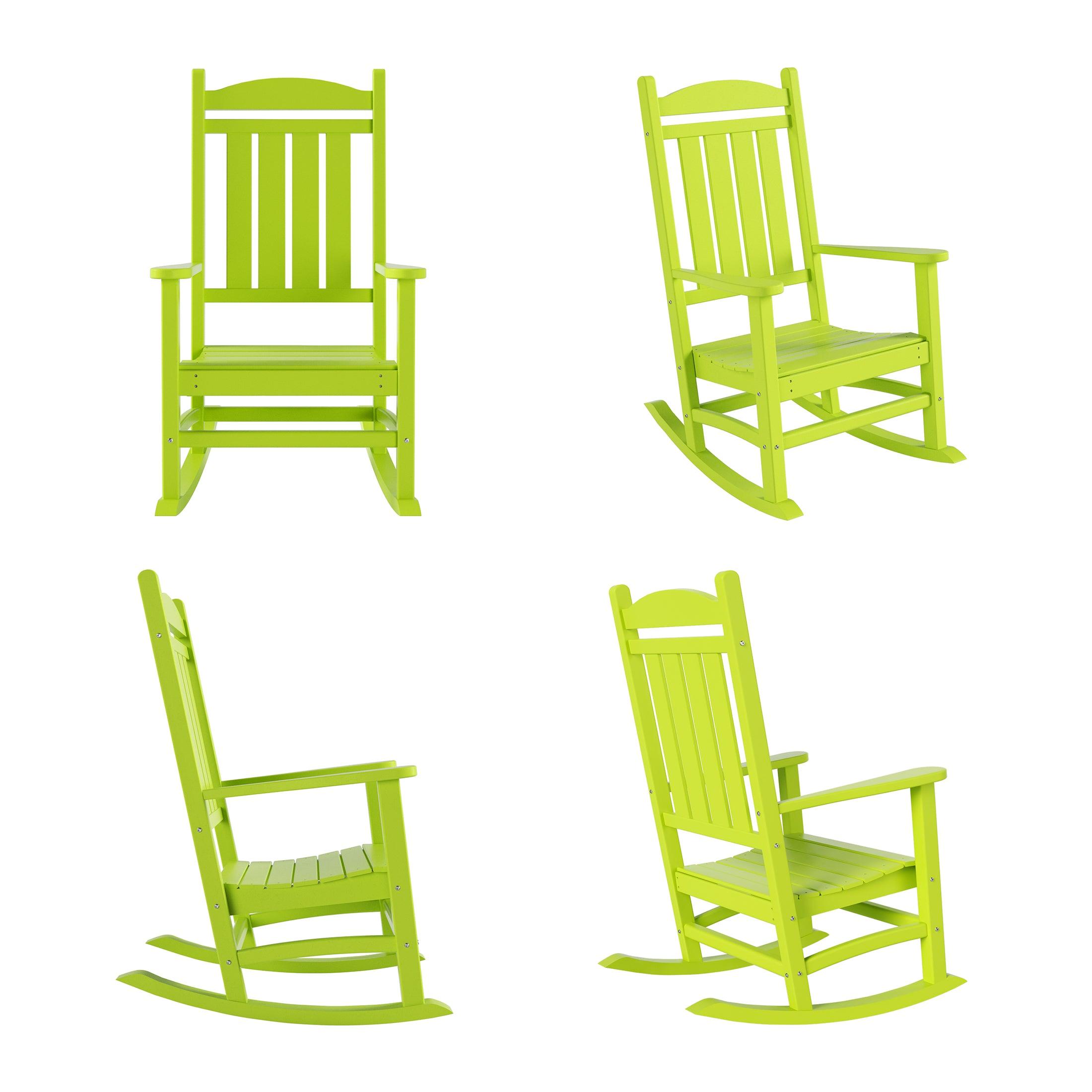 Lakehouse Classic Plastic Porch Rocking Chairs (Set of 4) - Costaelm