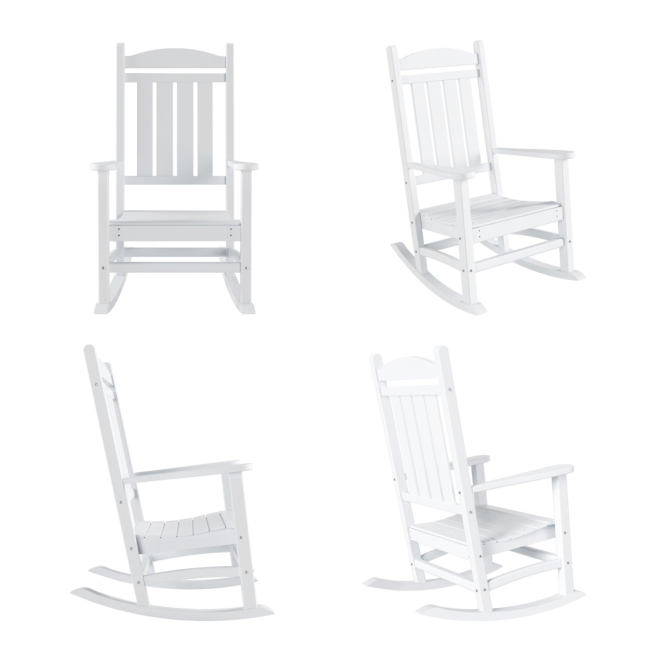 Lakehouse Classic Plastic Porch Rocking Chairs (Set of 4) - Costaelm