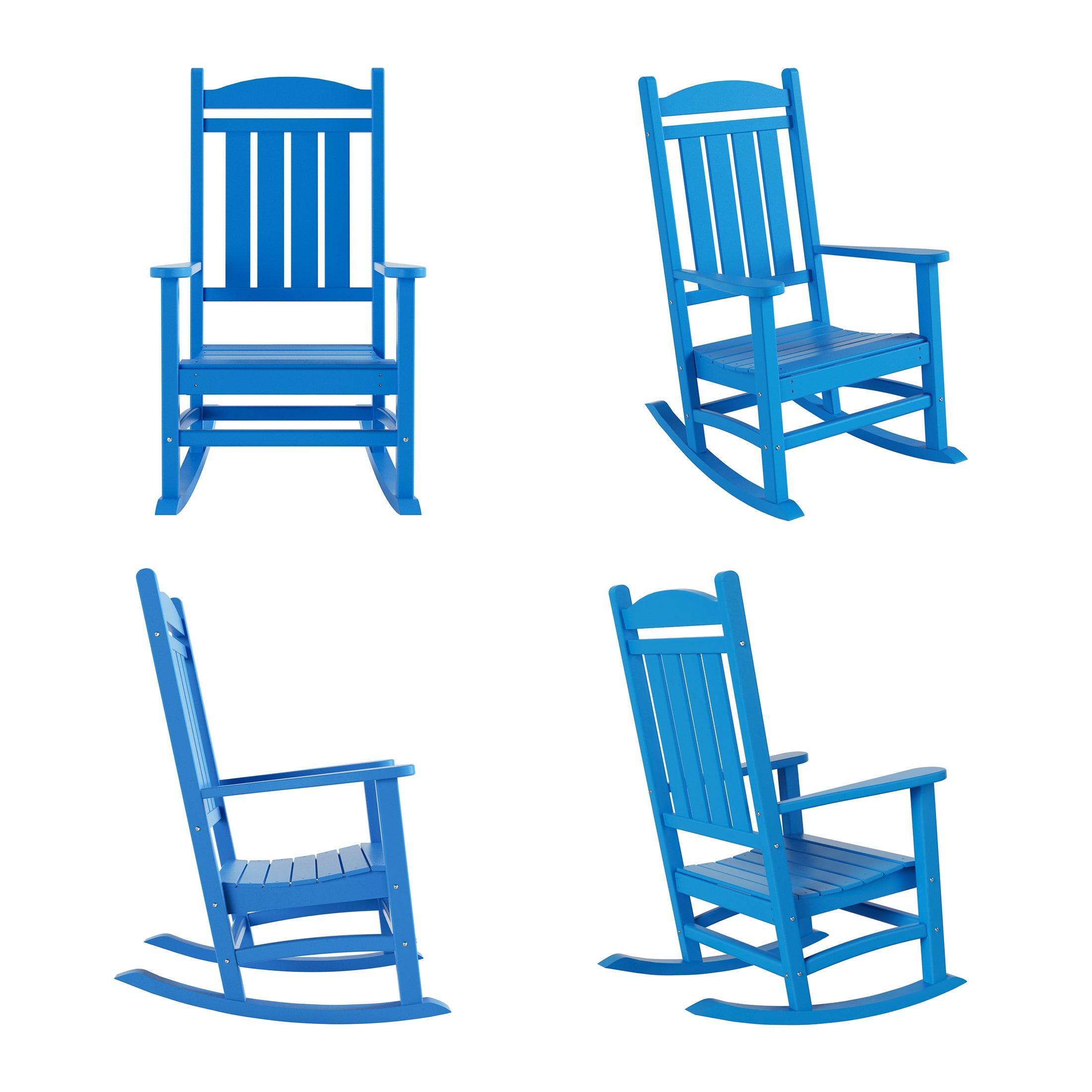 Lakehouse Classic Plastic Porch Rocking Chairs (Set of 4) - Costaelm