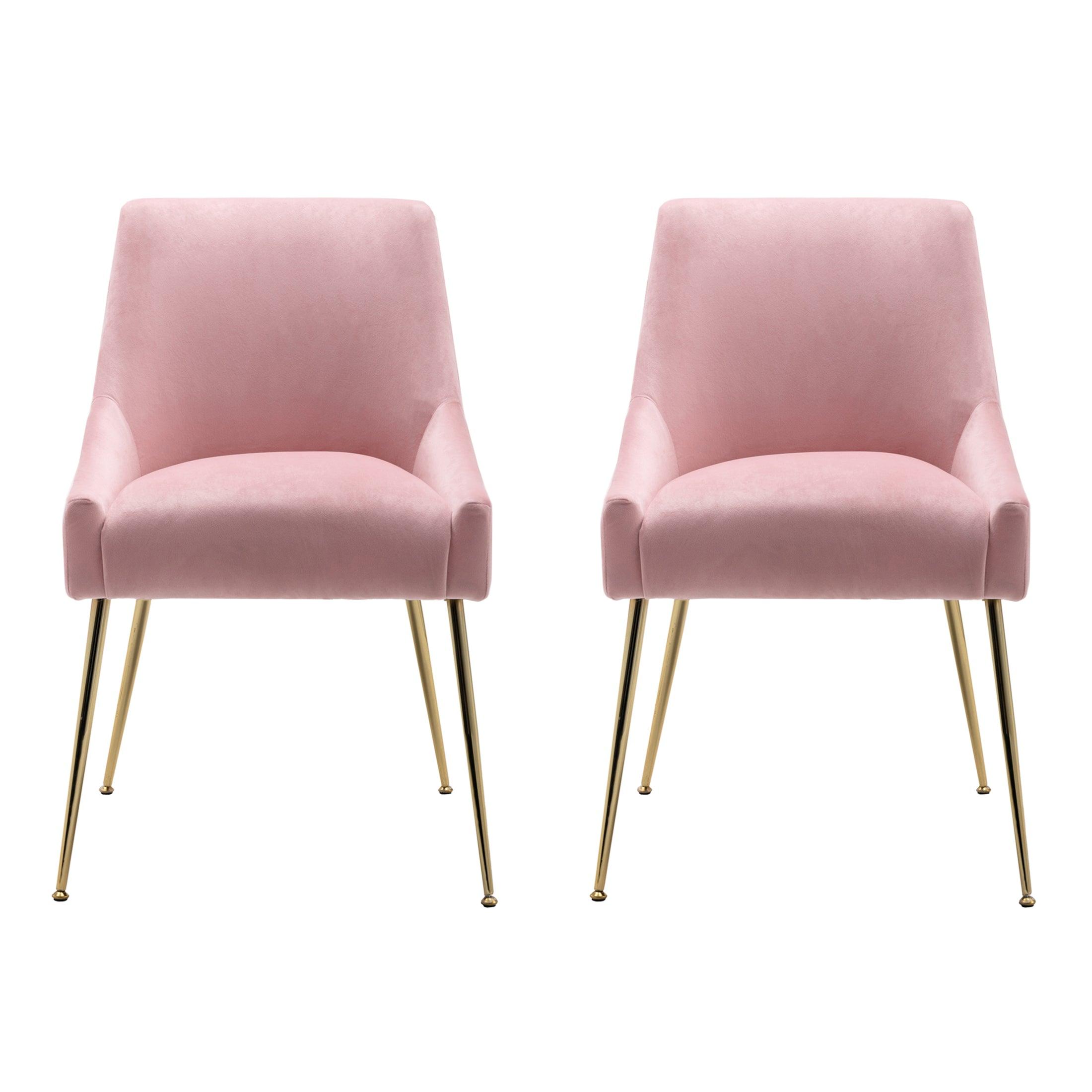 Makala Velvet Accent Chair Mid Century Upholstered (Set of 2) - Costaelm