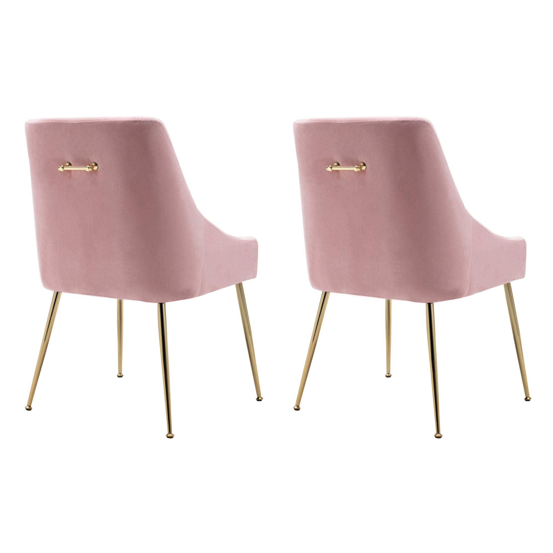 Makala Velvet Accent Chair Mid Century Upholstered (Set of 2) - Costaelm