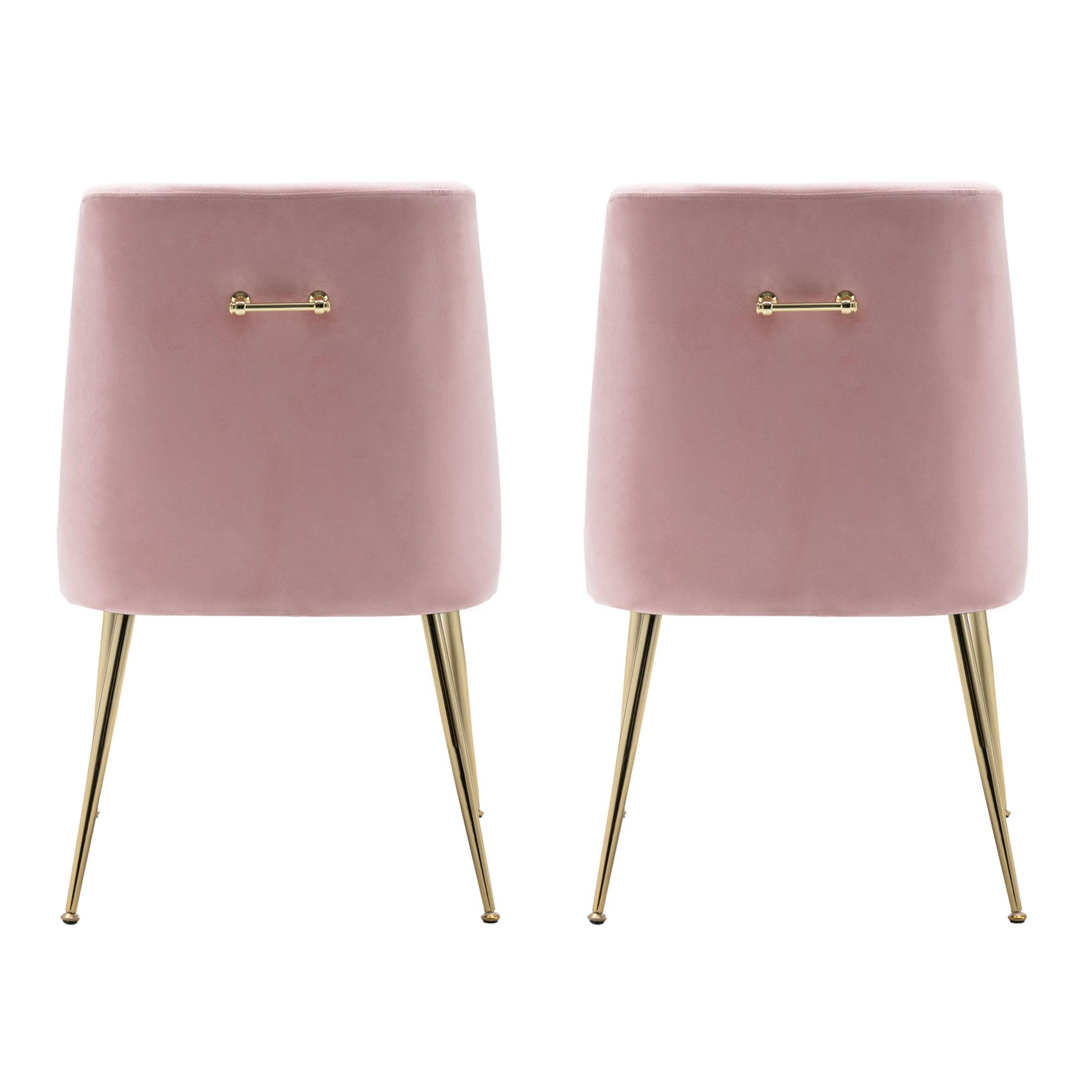 Makala Velvet Accent Chair Mid Century Upholstered (Set of 2) - Costaelm