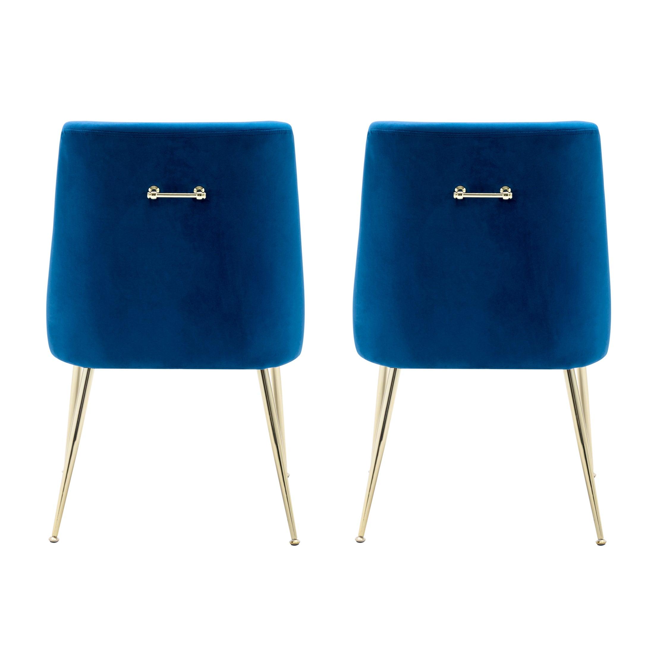 Makala Velvet Accent Chair Mid Century Upholstered (Set of 2) - Costaelm