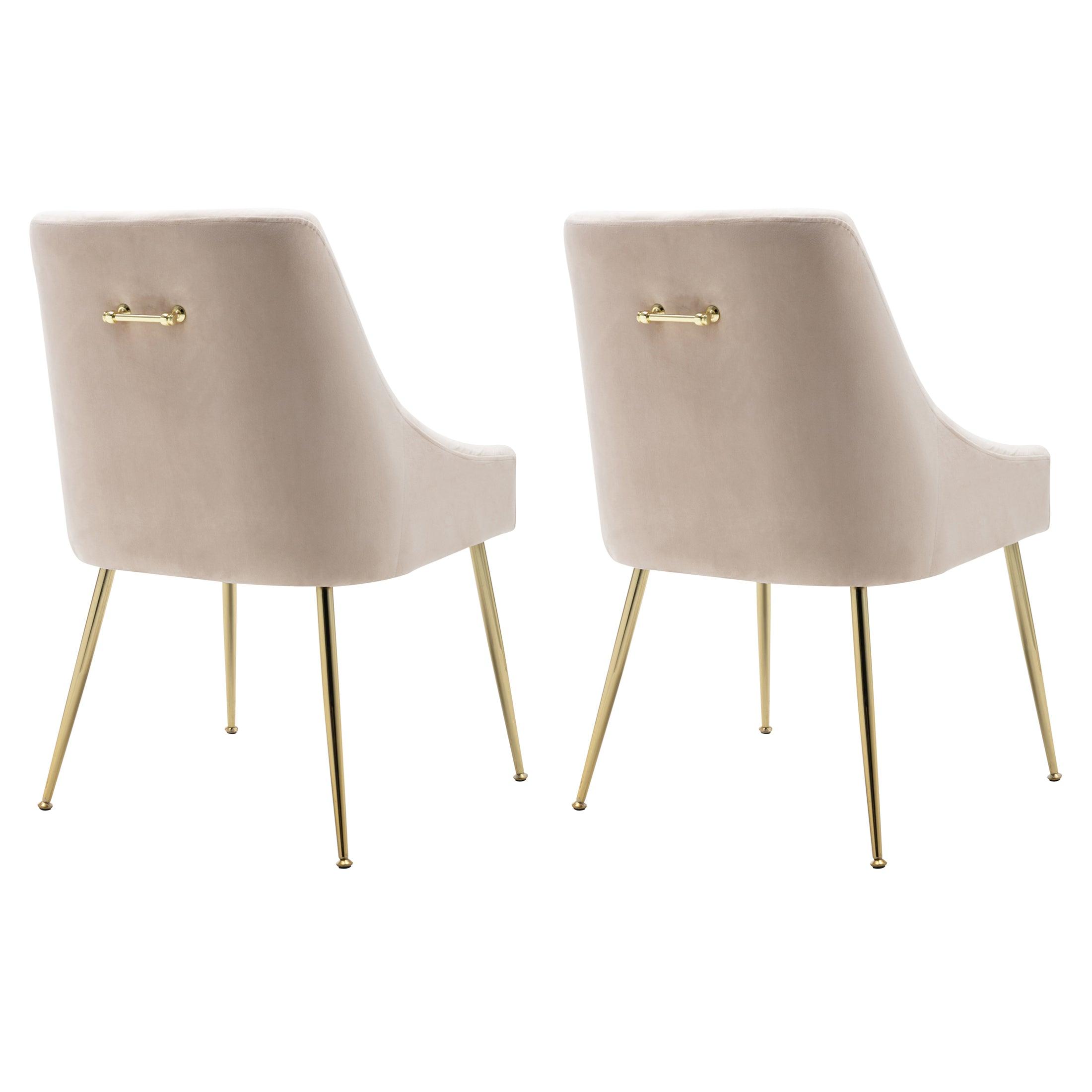 Makala Velvet Accent Chair Mid Century Upholstered (Set of 2) - Costaelm