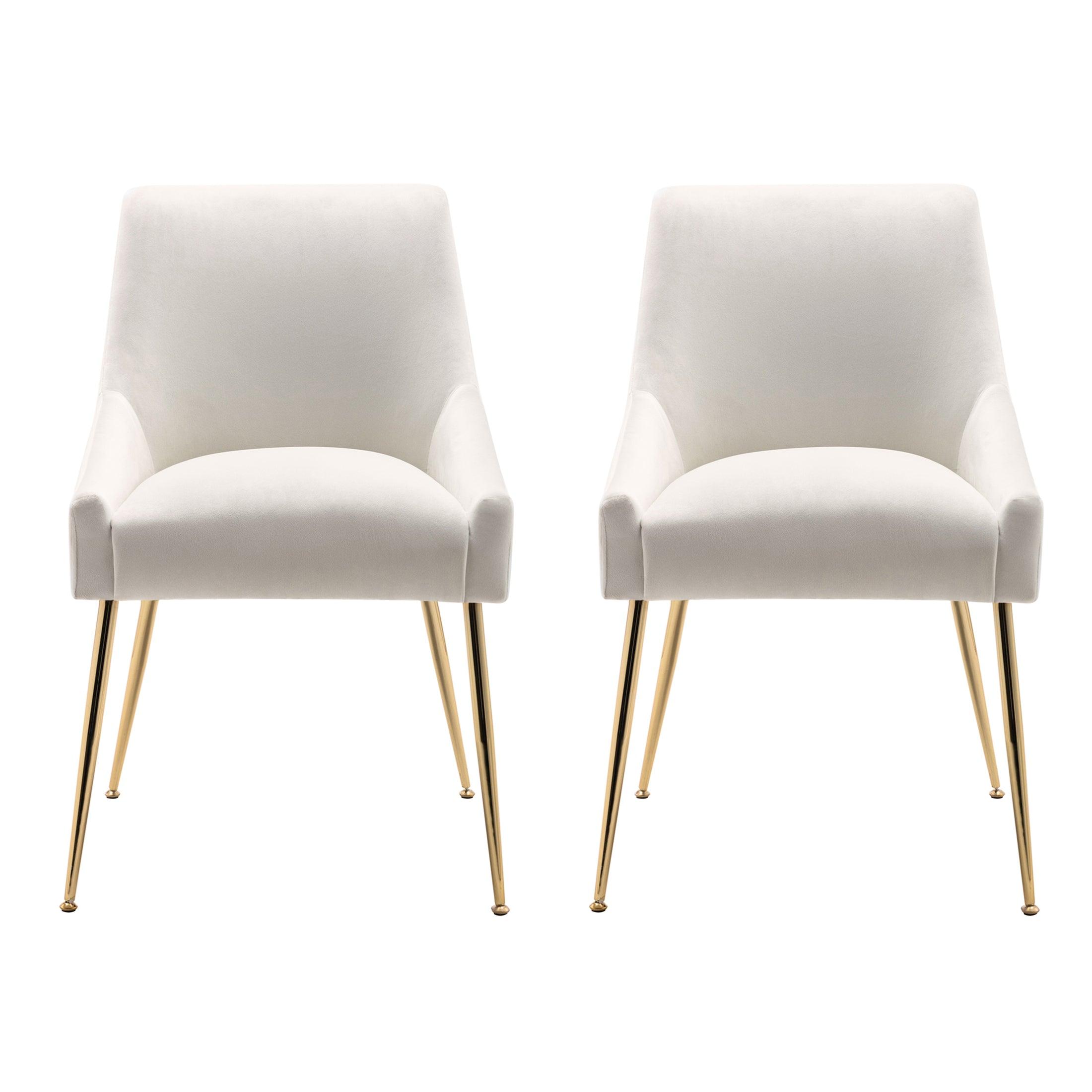 Makala Velvet Accent Chair Mid Century Upholstered (Set of 2) - Costaelm