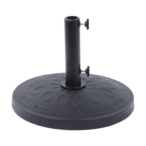Mason Round Resin Umbrella Base Weight with Decorative Pattern - Costaelm